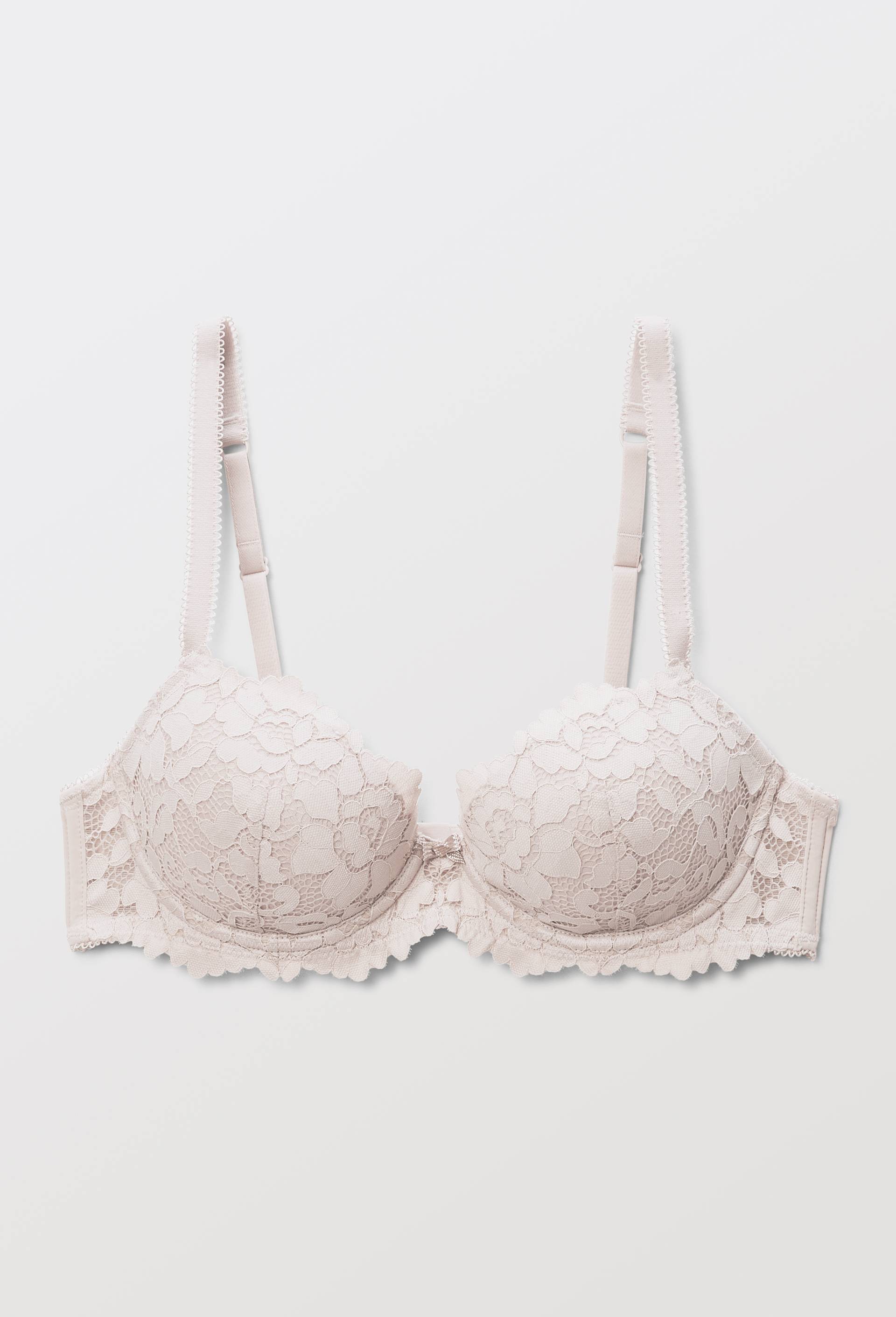 Soutien-gorge corbeille balconnet CAMILLE en dentelle, Rose clair, large image number 2