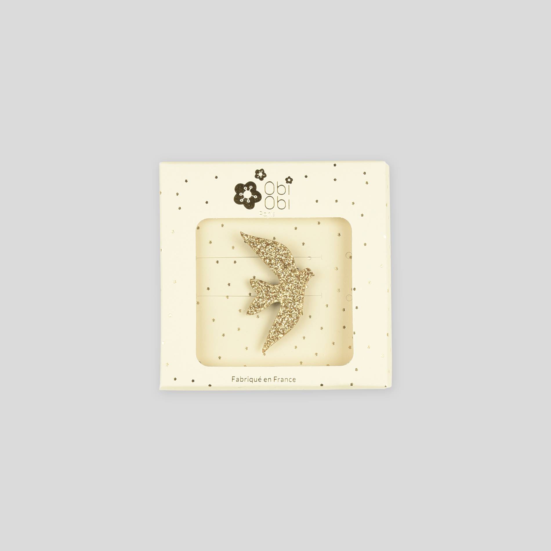 Broche OBIOBI, Jaune, large image number 0