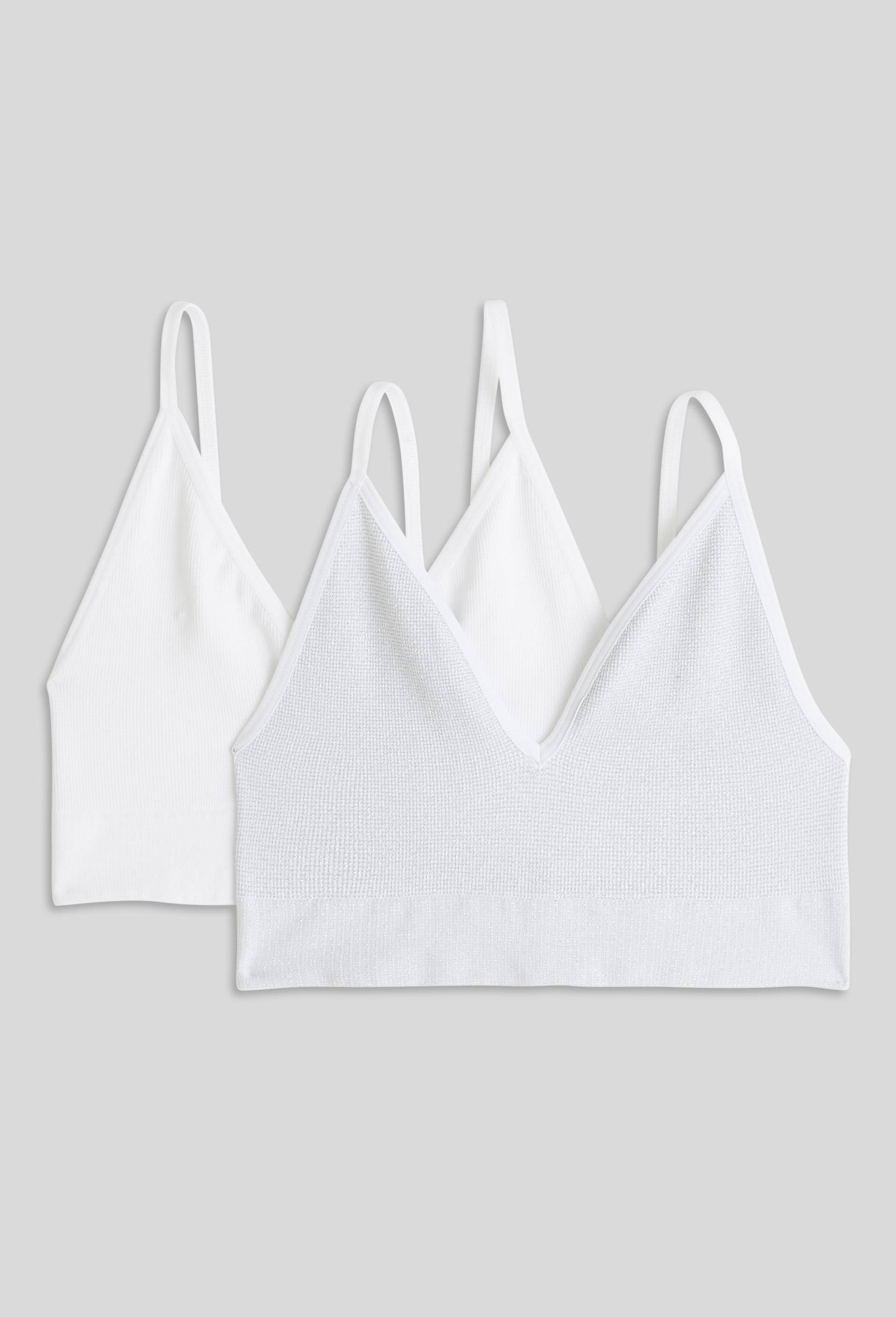Brassière sans couture lurex, Blanc, large image number 0.0