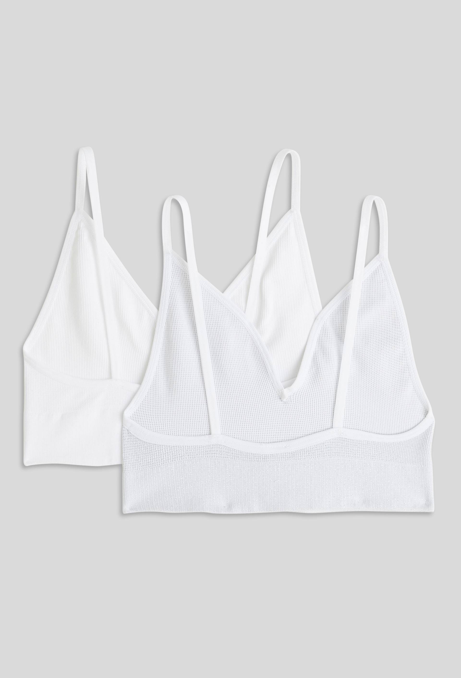 Brassière sans couture lurex, Blanc, large image number 1.0
