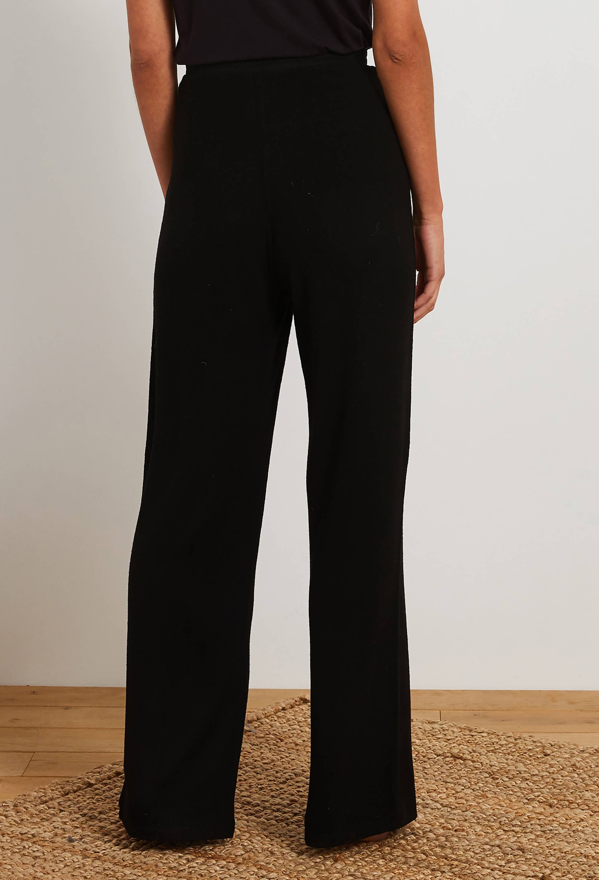 Pantalon large tout doux, Ecovero, Noir, large image number 1