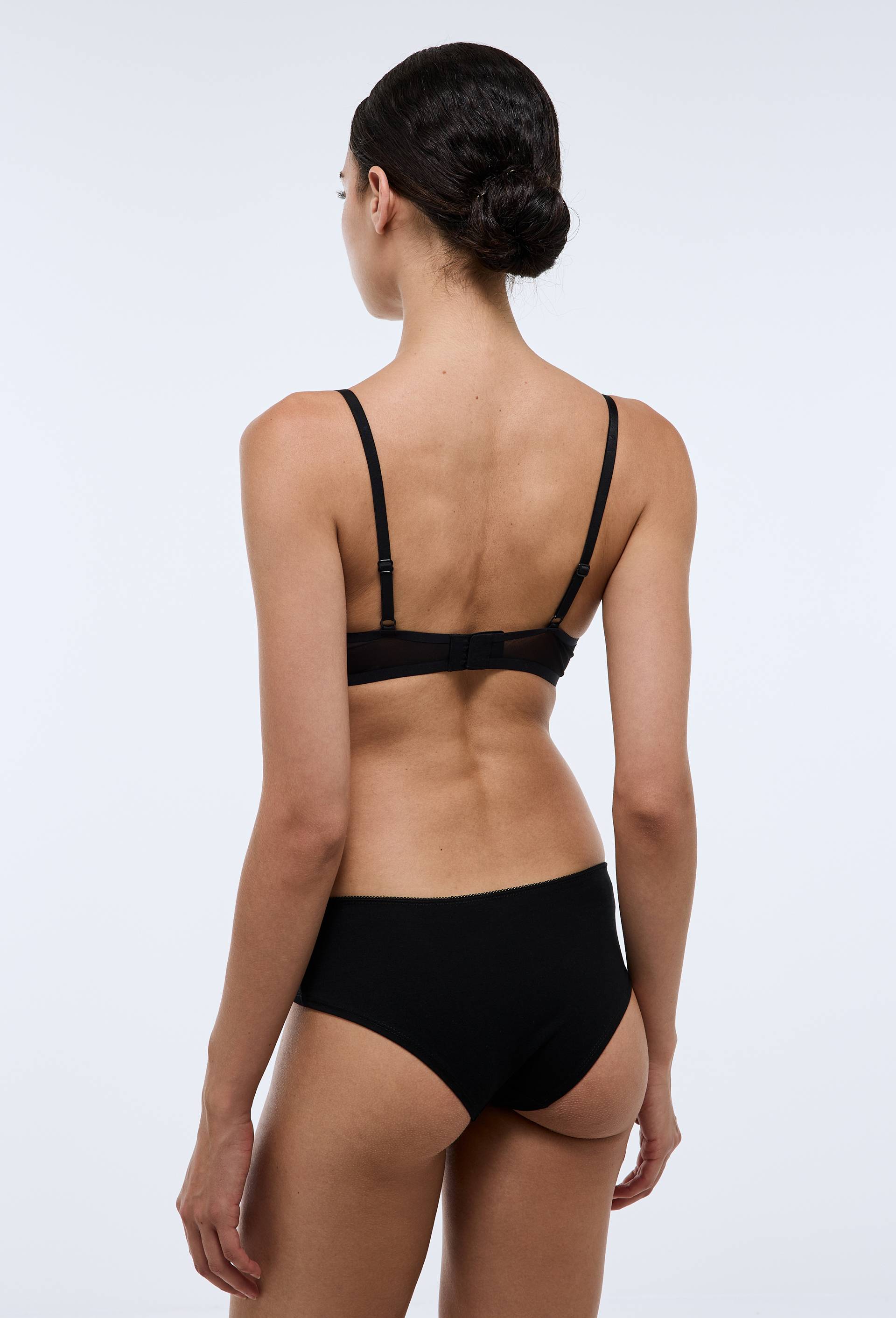 Lot de 3 shorties ALIX en coton BIO GOTS, Noir, large image number 1.0