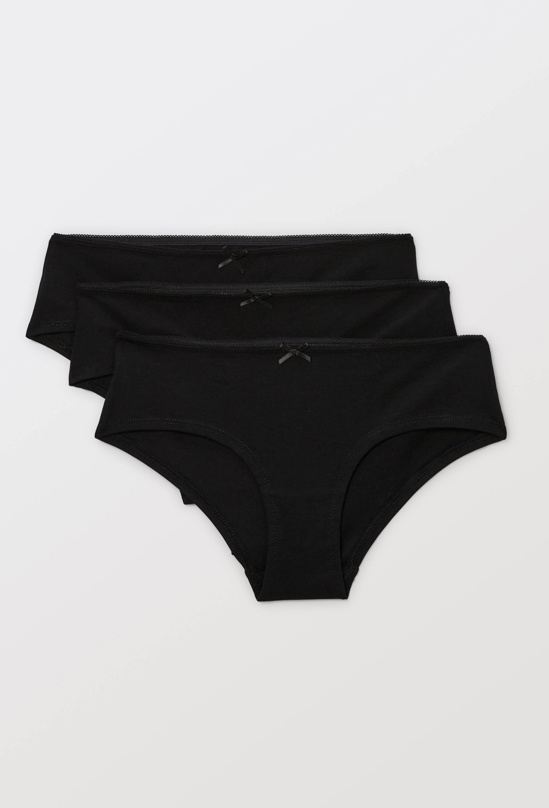 Lot de 3 shorties ALIX en coton BIO GOTS, Noir, large image number 2