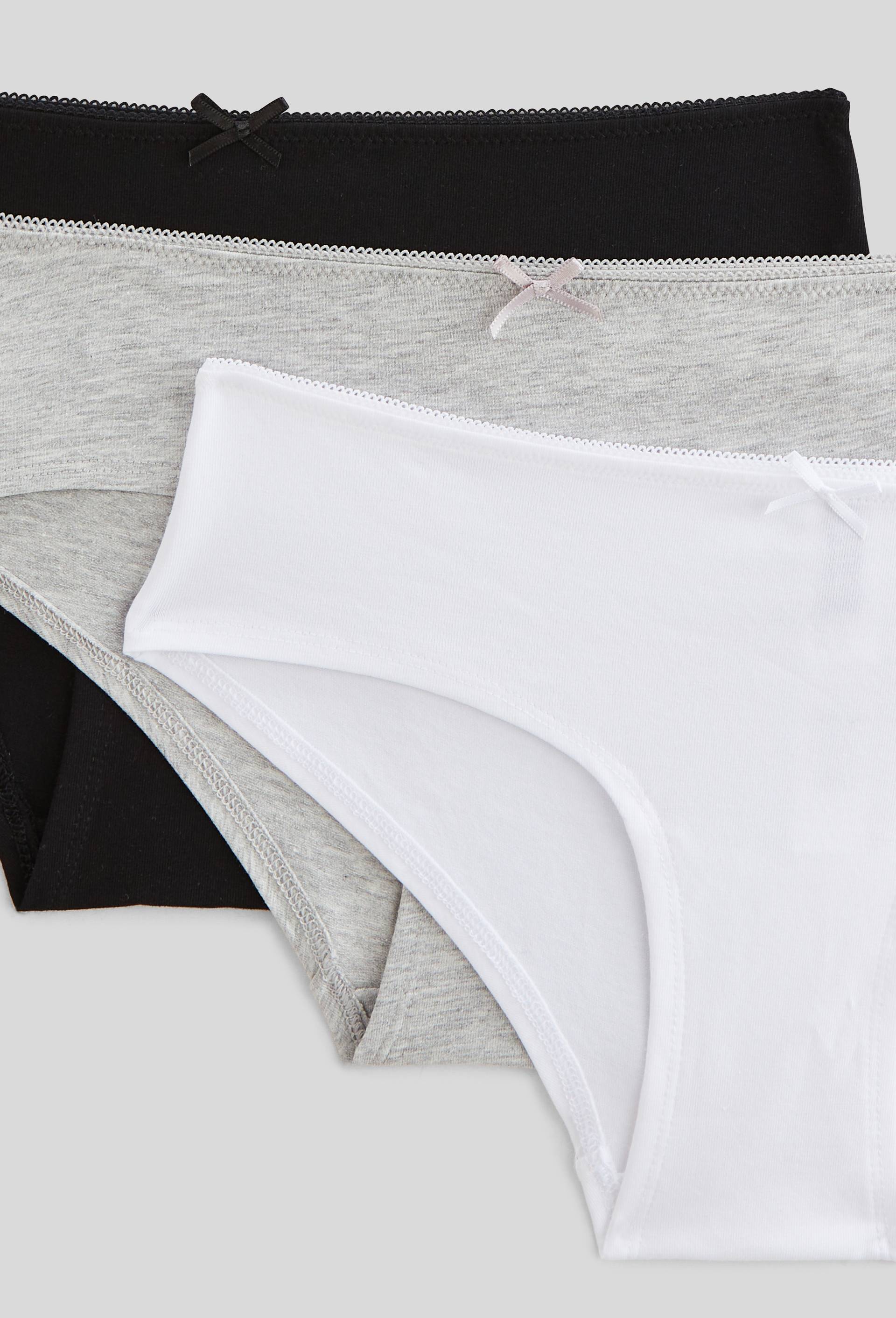 Lot de 3 shorties ALIX en coton BIO GOTS, Blanc, large image number 1.0