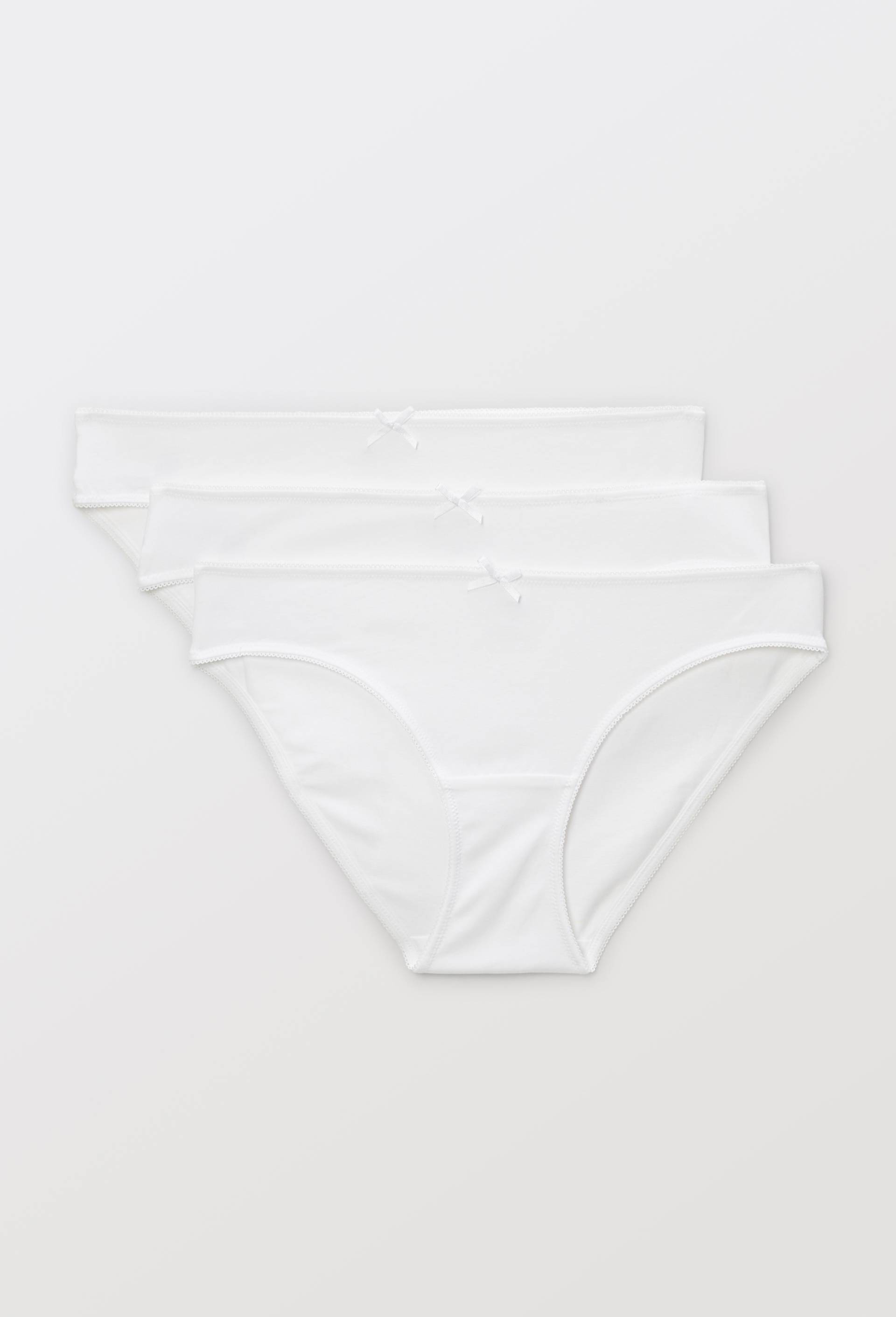 Lot de 3 culottes ALIX en coton BIO GOTS, Blanc, large image number 2