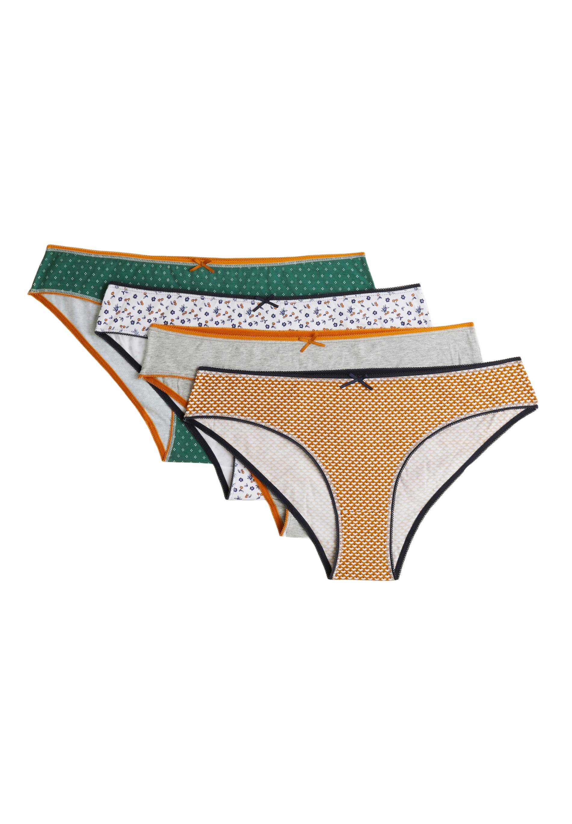 Lot x 4 culottes en coton, Vert foncé, large image number 3
