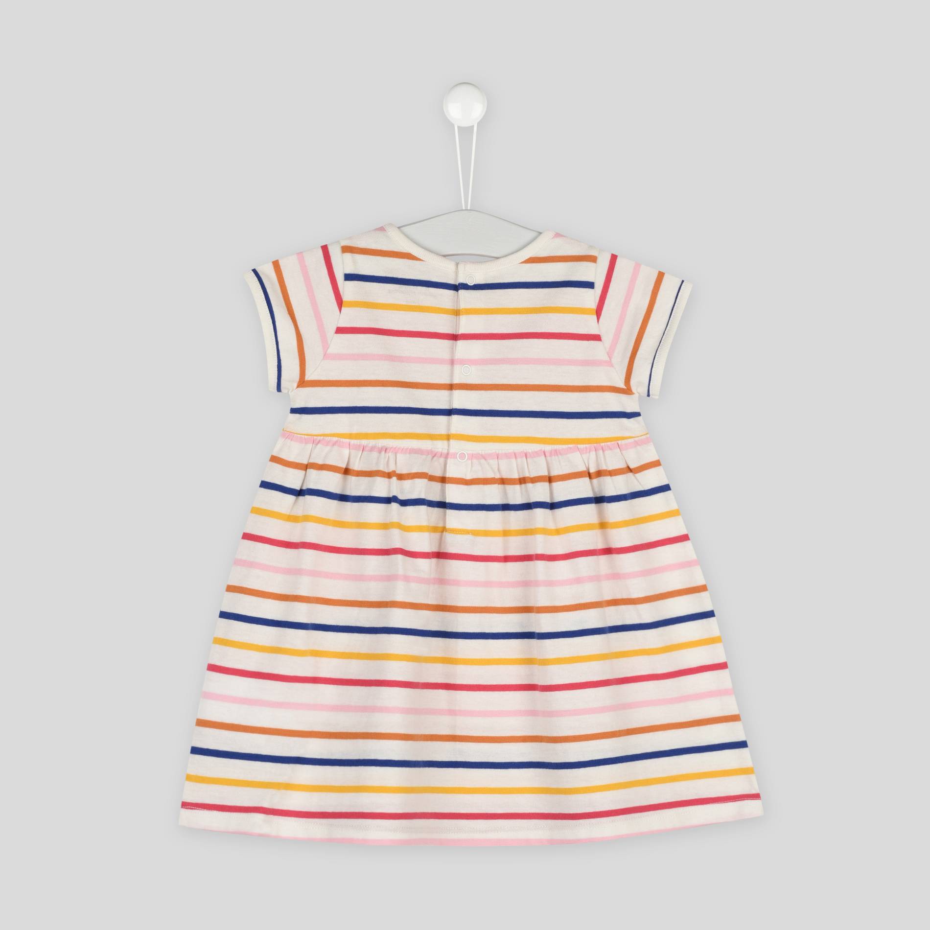 Robe rayée en jersey BIO, Ecru, large image number 1.0