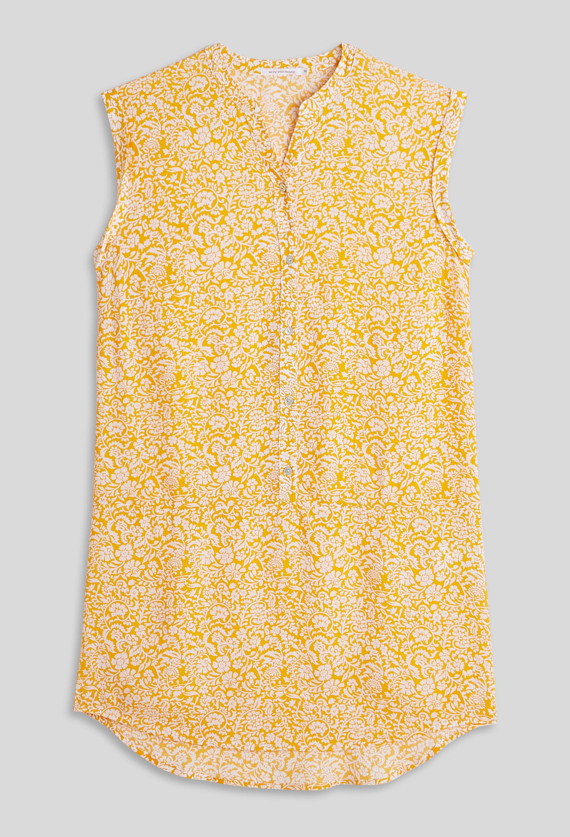 Chemise de nuit, Jaune, large image number 2
