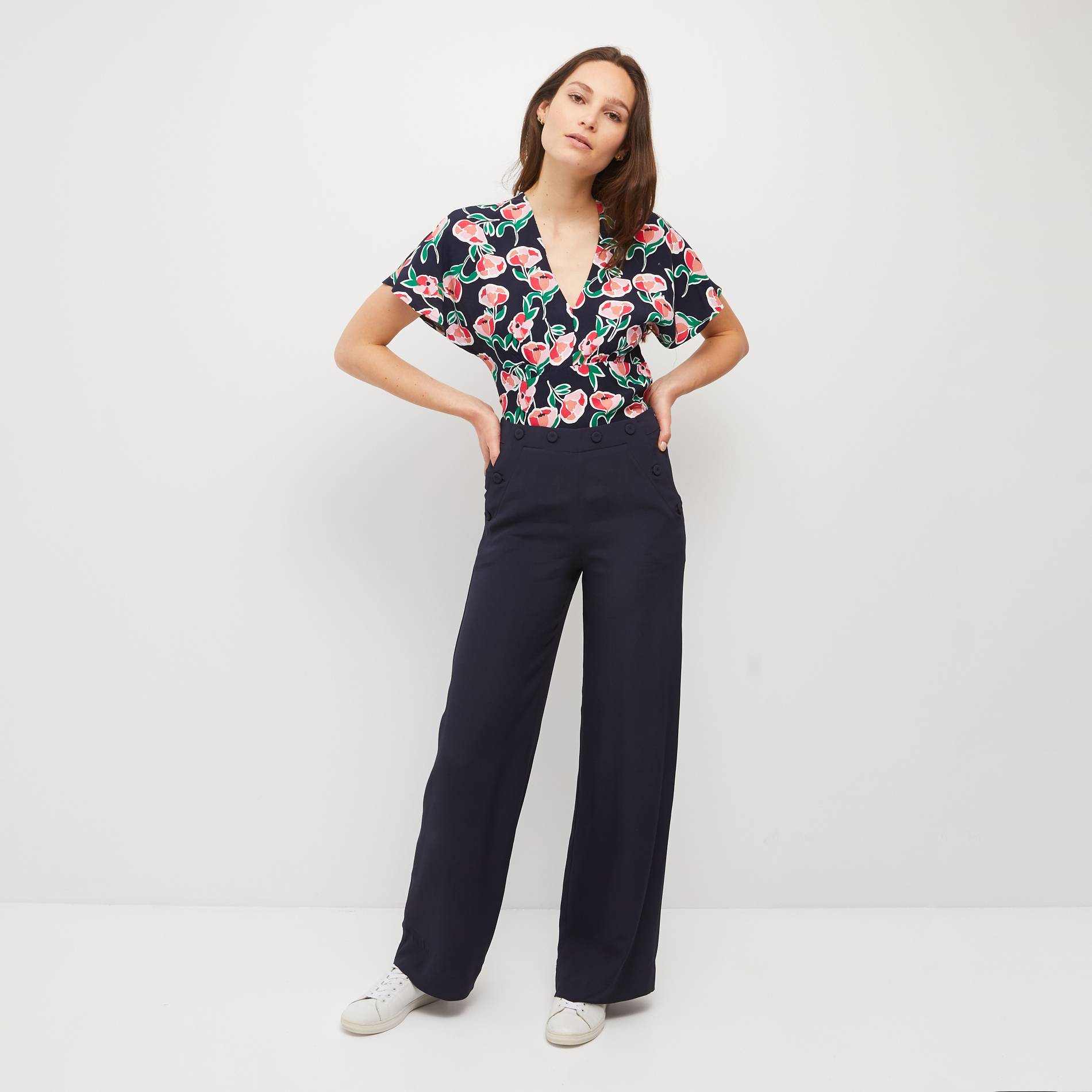 Pantalon flare, Bleu clair, large image number 0.0