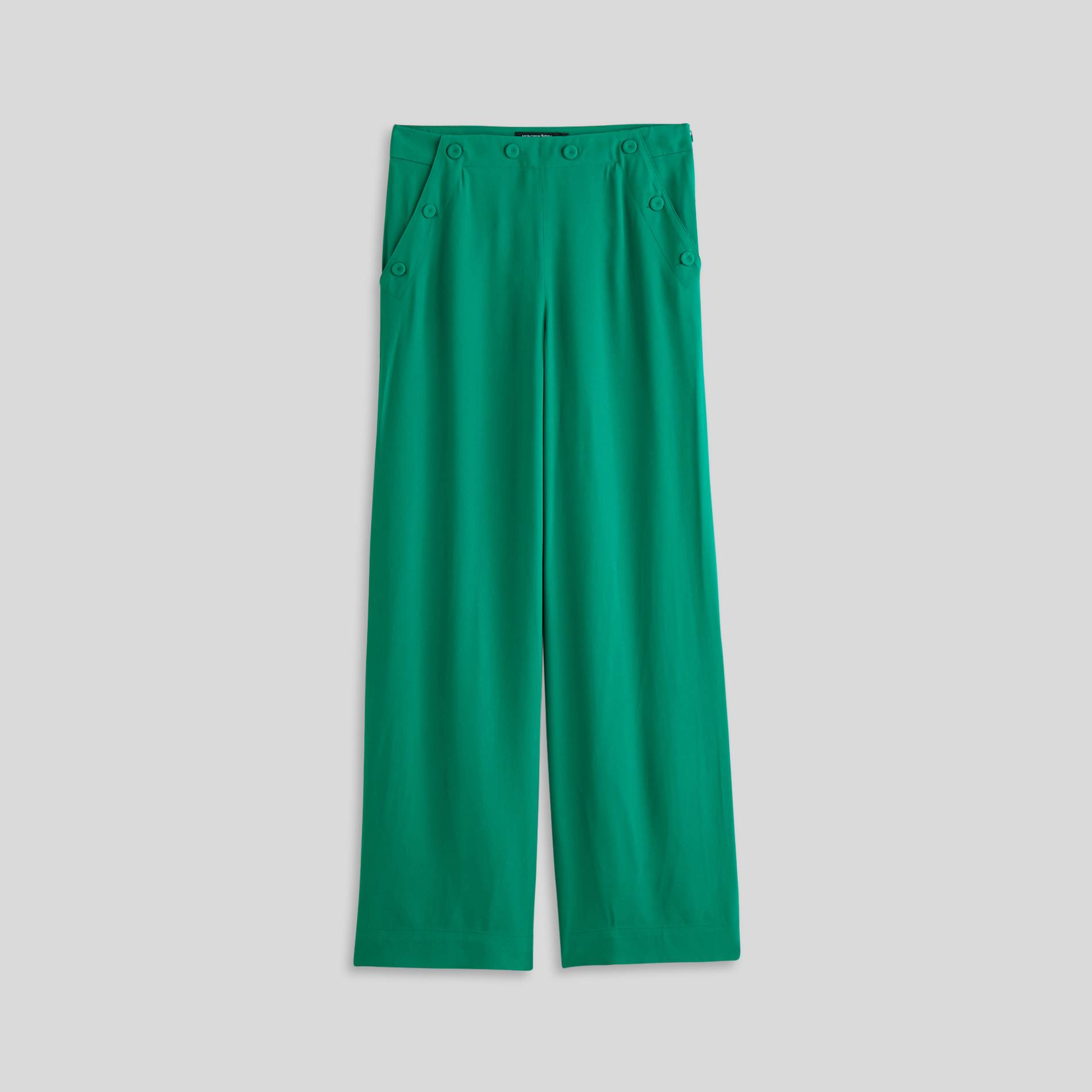 Pantalon flare, Vert, large image number 2