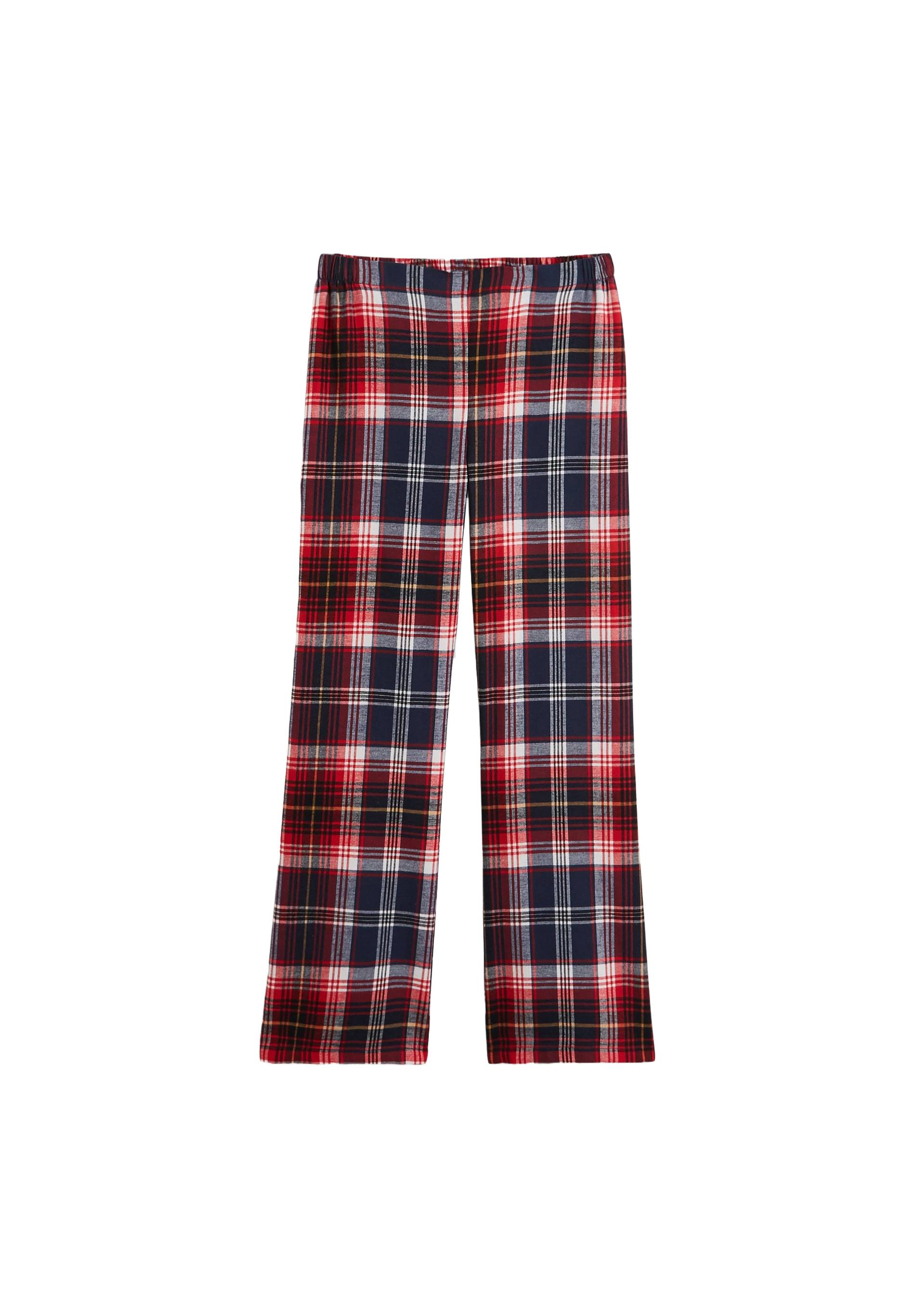 Pantalon à carreaux en coton certifié OEKOTEX, Bleu foncé, large image number 5.0