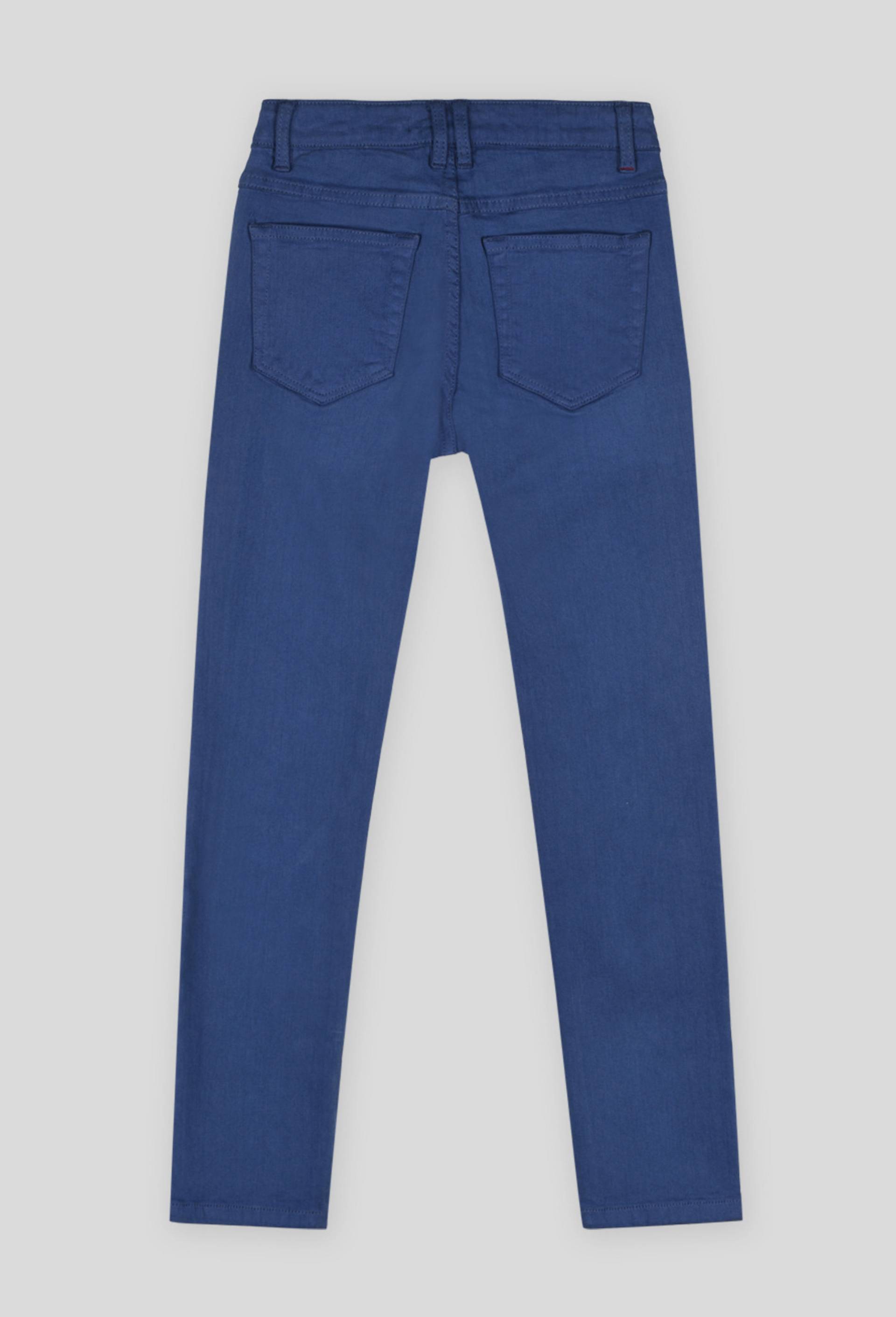 Pantalon slim en coton BIO, Bleu, large image number 1.0