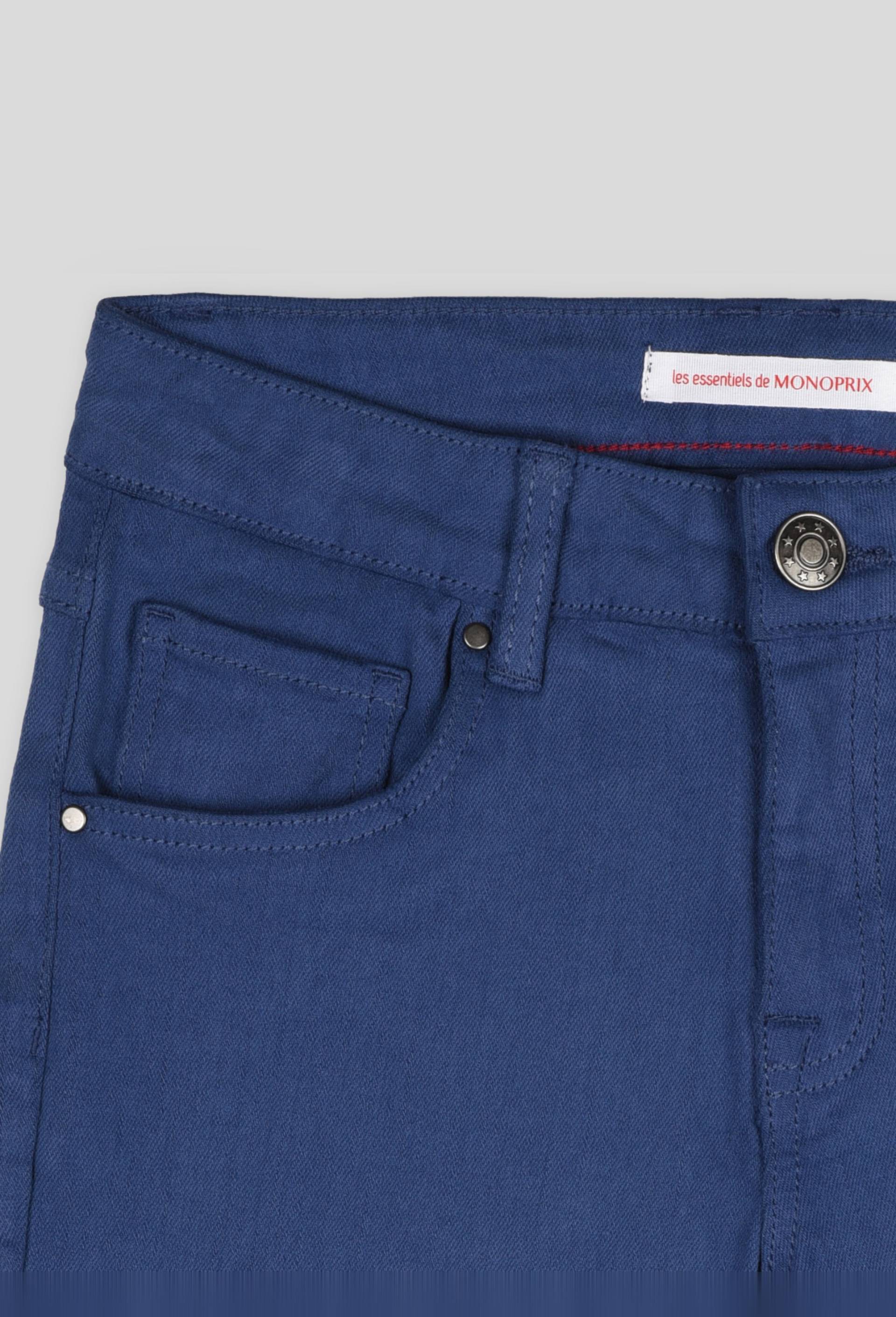 Pantalon slim en coton BIO, Bleu, large image number 2.0