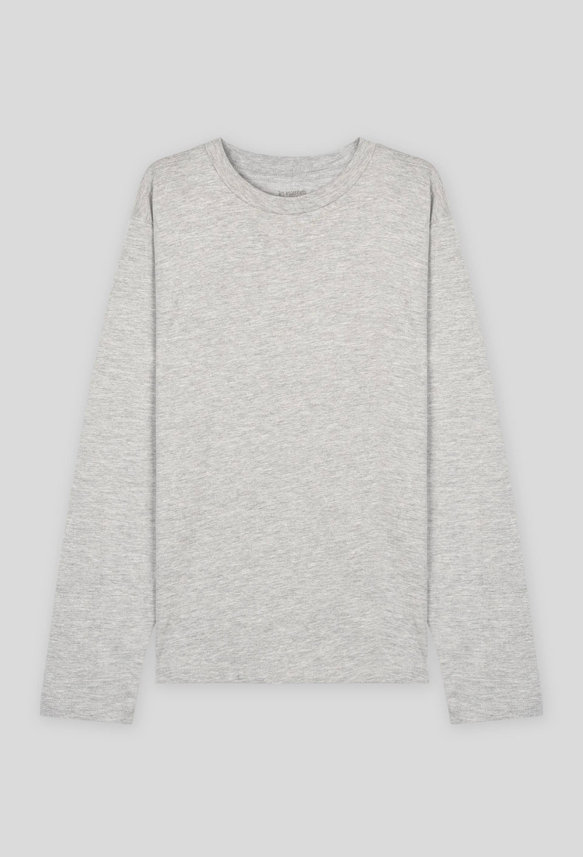 Tee-shirt manches longues en coton BIO, Gris, large image number 0.0