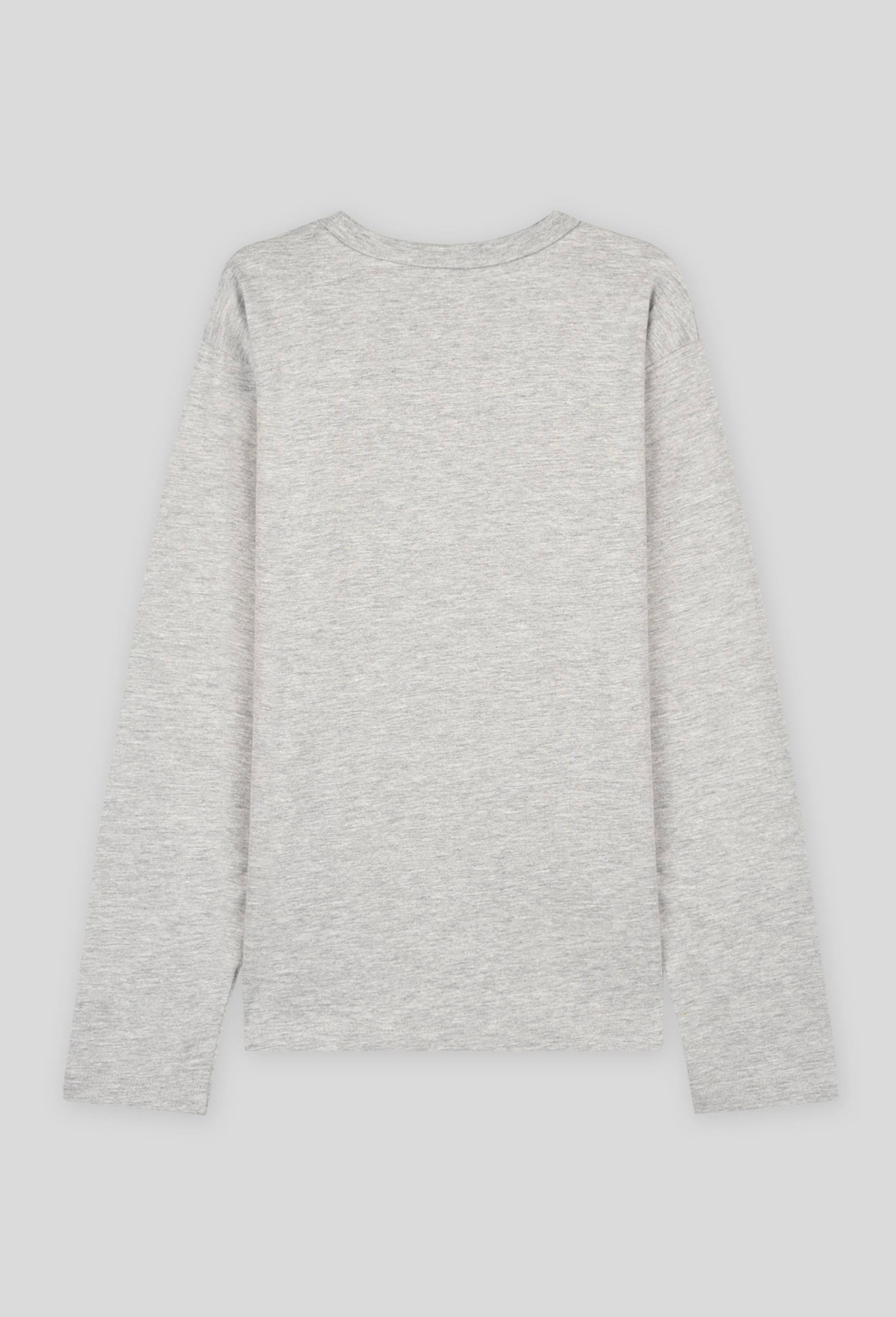 Tee-shirt manches longues en coton BIO, Gris, large image number 1.0
