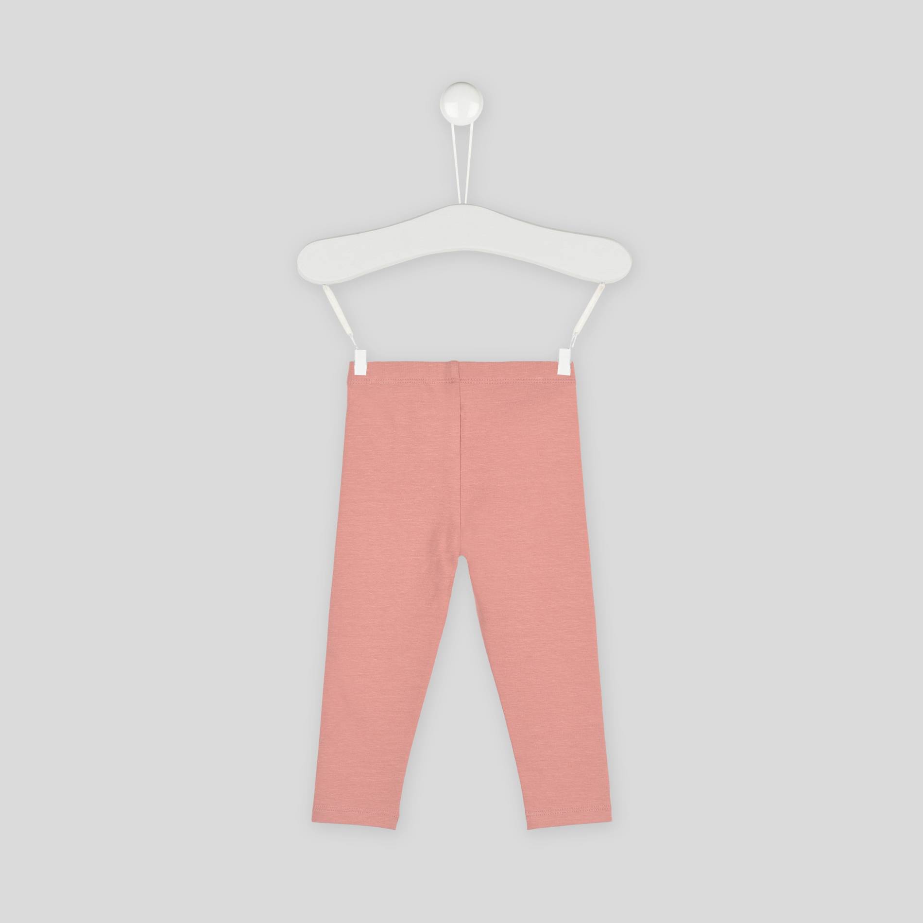 Legging uni en coton BIO, Rose clair, large image number 1