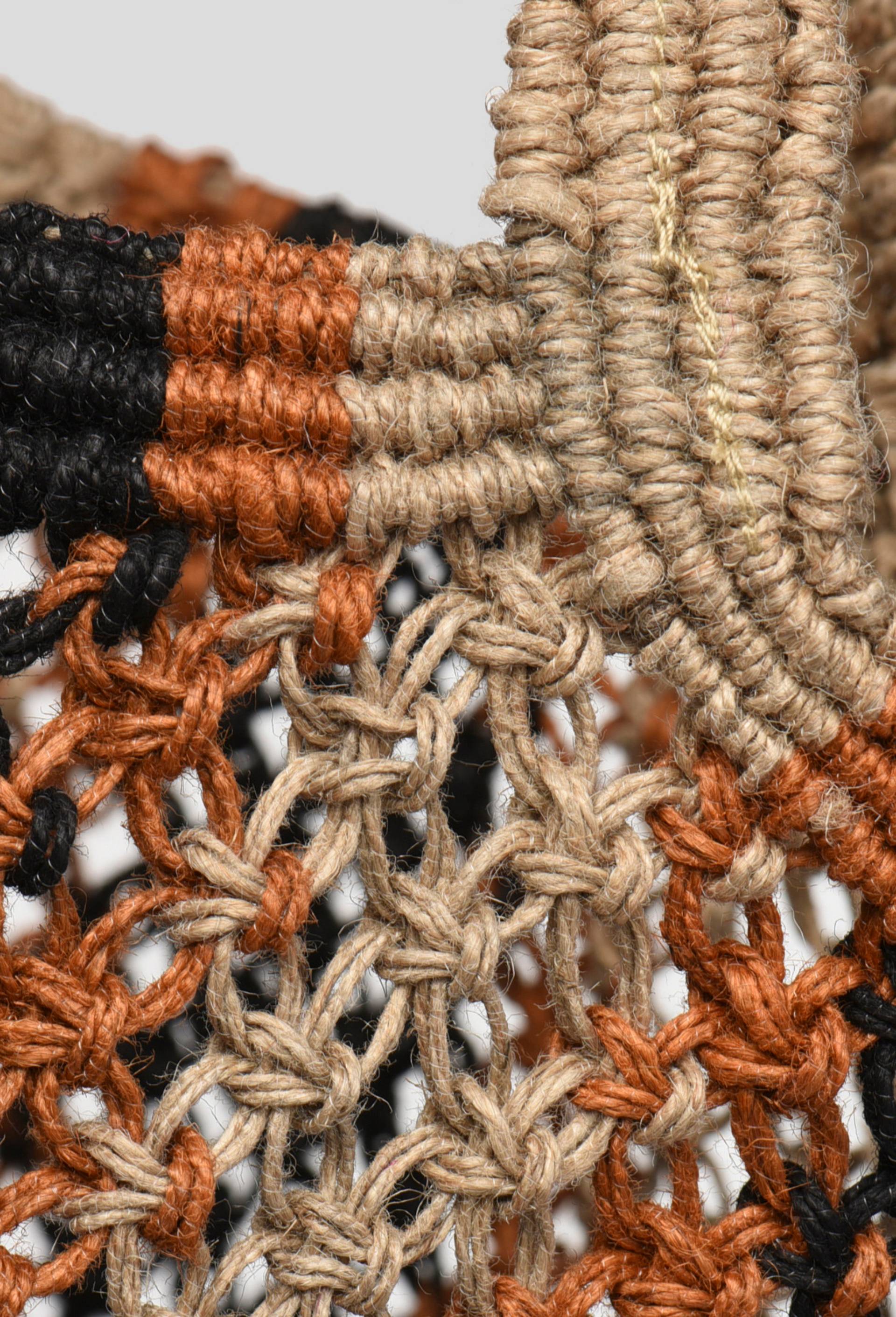Panier rayé en jute, Beige clair, large image number 2.0