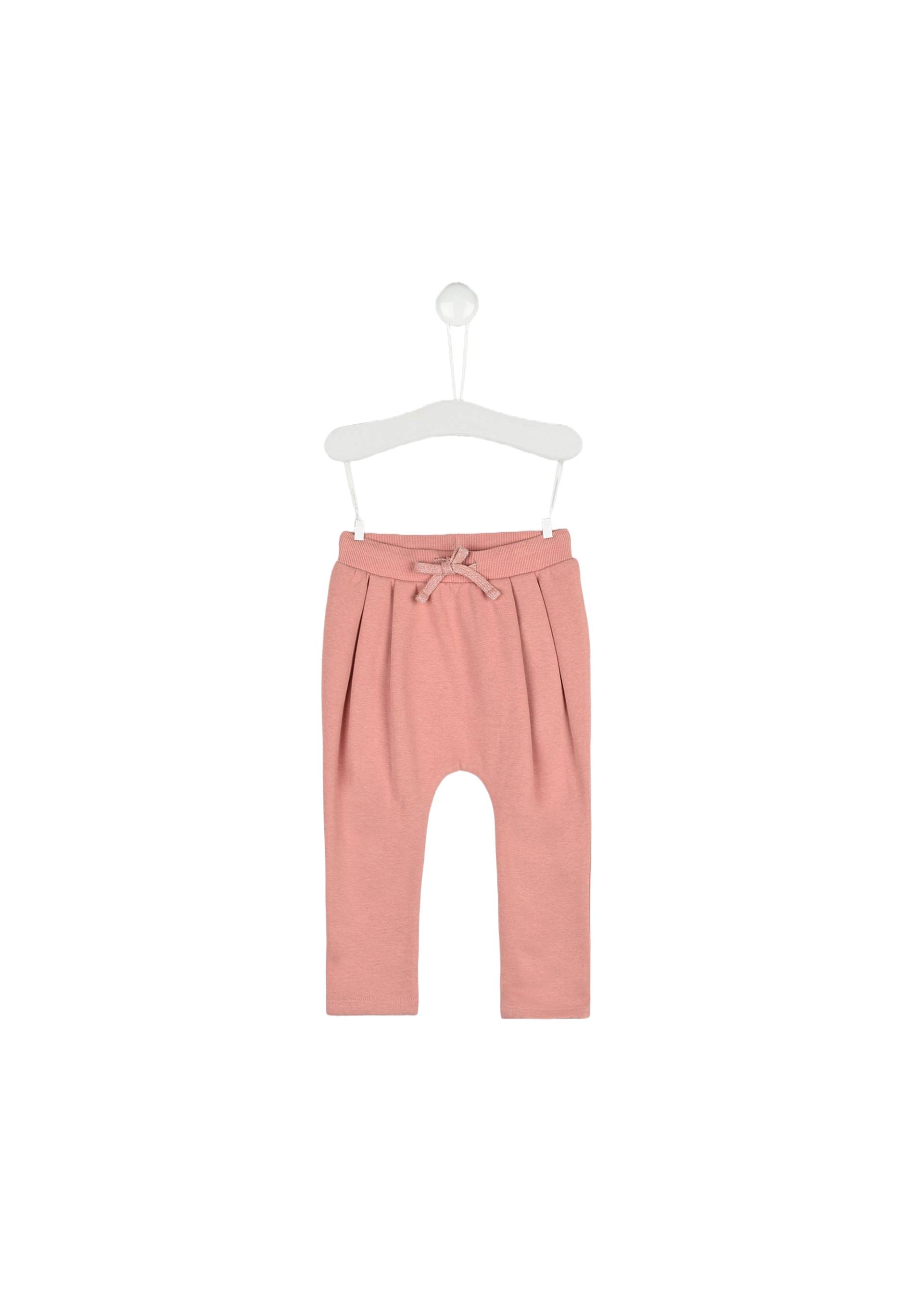 Sarouel uni en coton BIO, Oeko-Tex, Rose clair, large image number 3