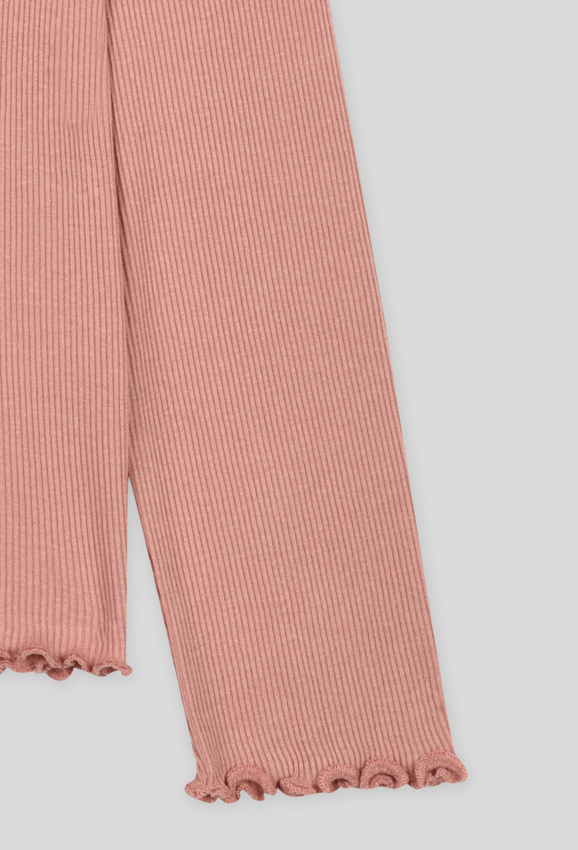 T-shirt manches longues uni en coton BIO, certifié OEKO-TEX, Rose, large image number 2