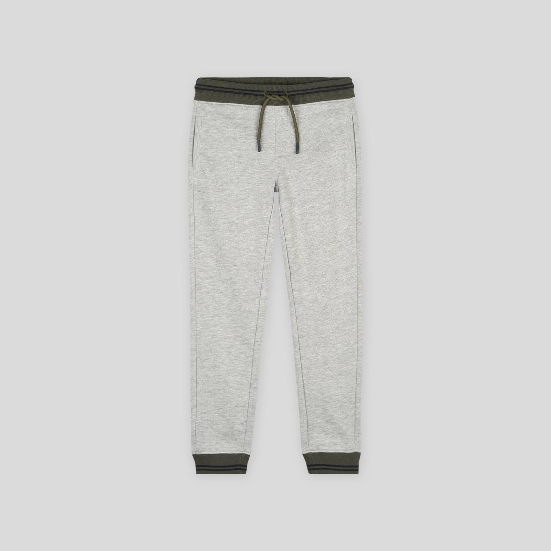 Jogging molleton en coton BIO, Gris clair, large image number 0
