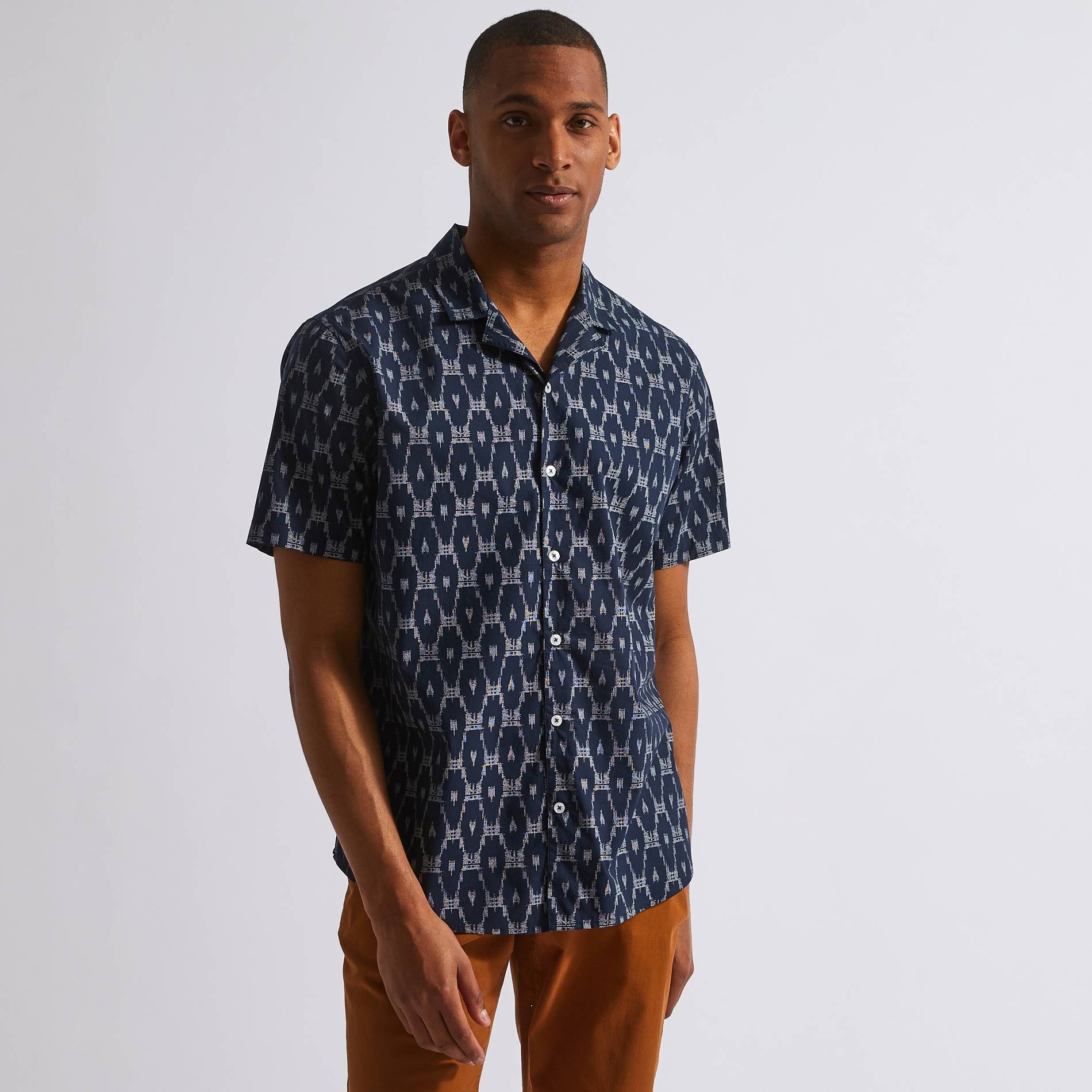 Chemise en coton BIO, Bleu foncé, large image number 0