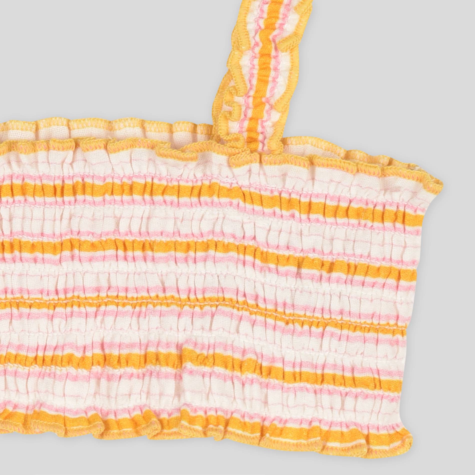 Maillot de bain 2 pièces en coton BIO, Orange, large image number 2