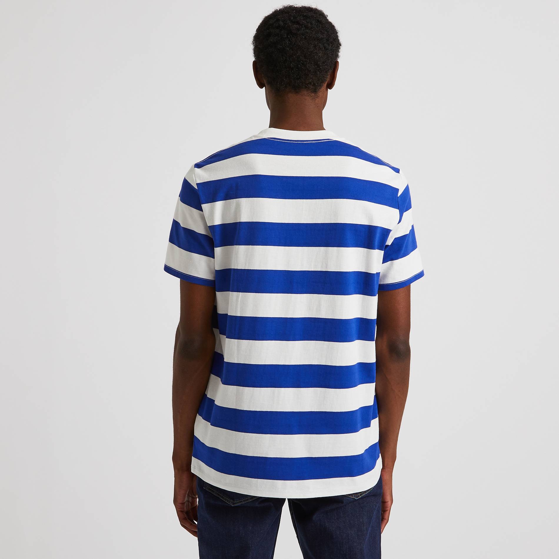 Tee-shirt rayé en coton BIO, Blanc, large image number 1