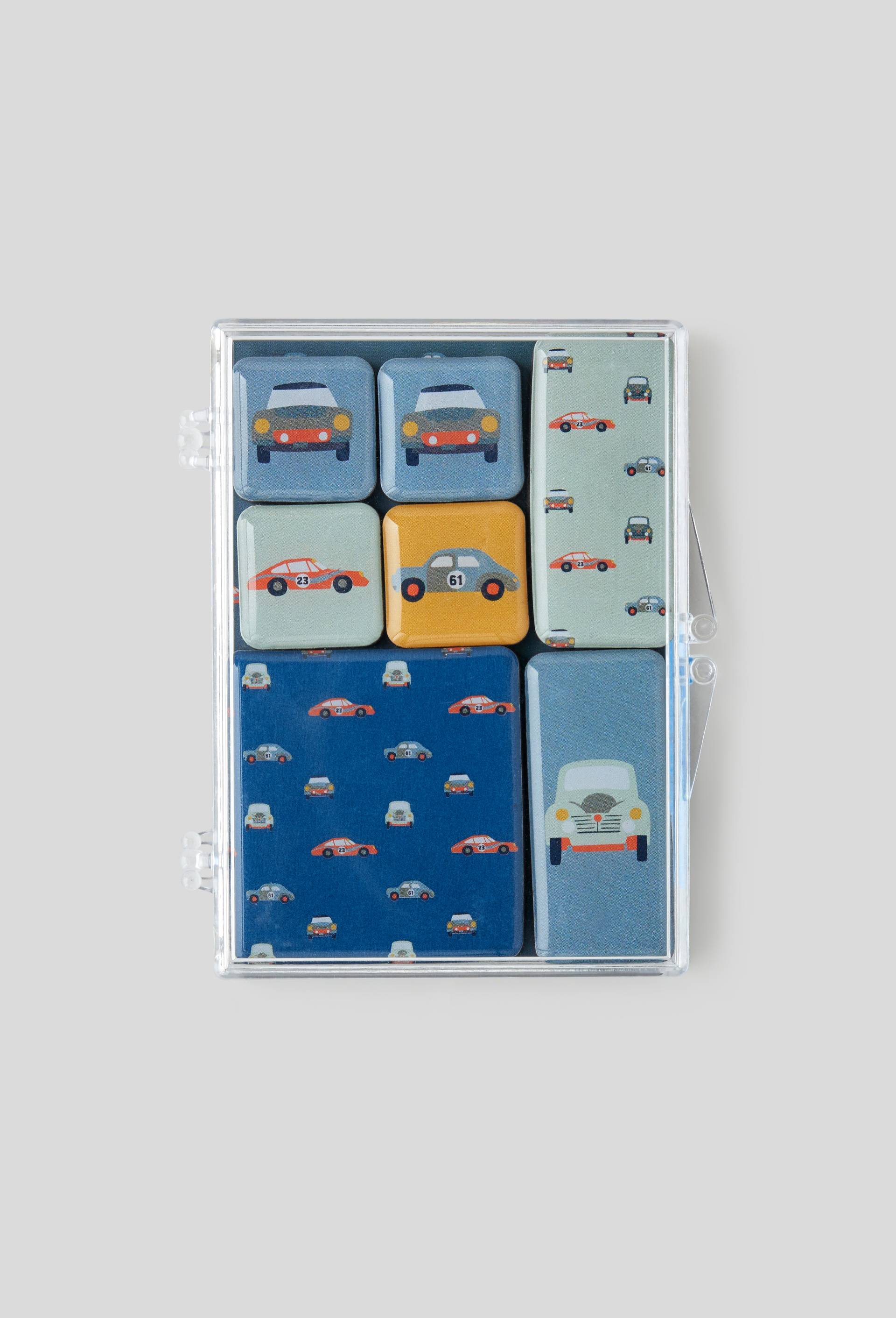 Magnets, 7 pi&egrave;ces, Bleu, large image number 0