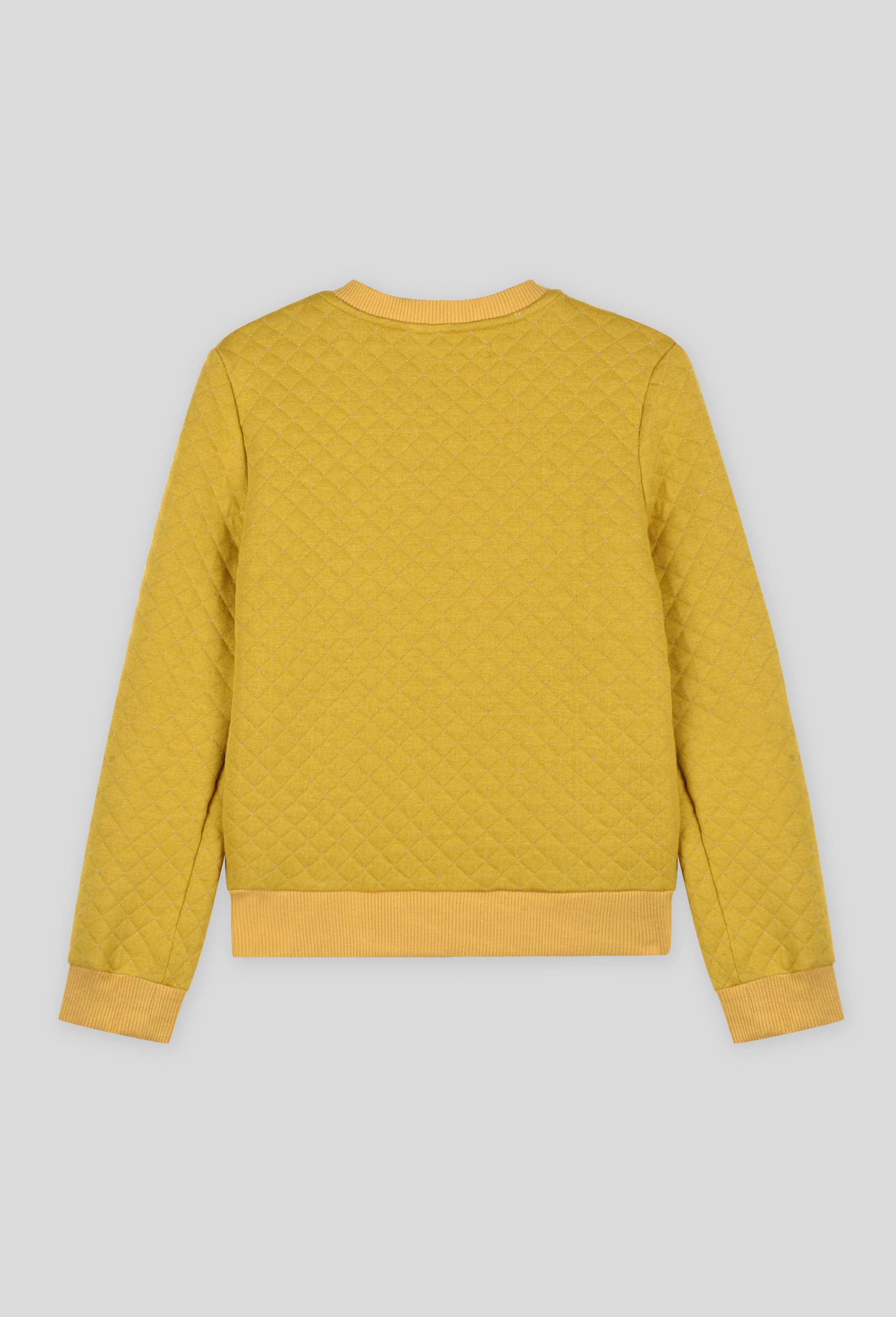 Cardigan teddy zippé, Jaune foncé, large image number 1