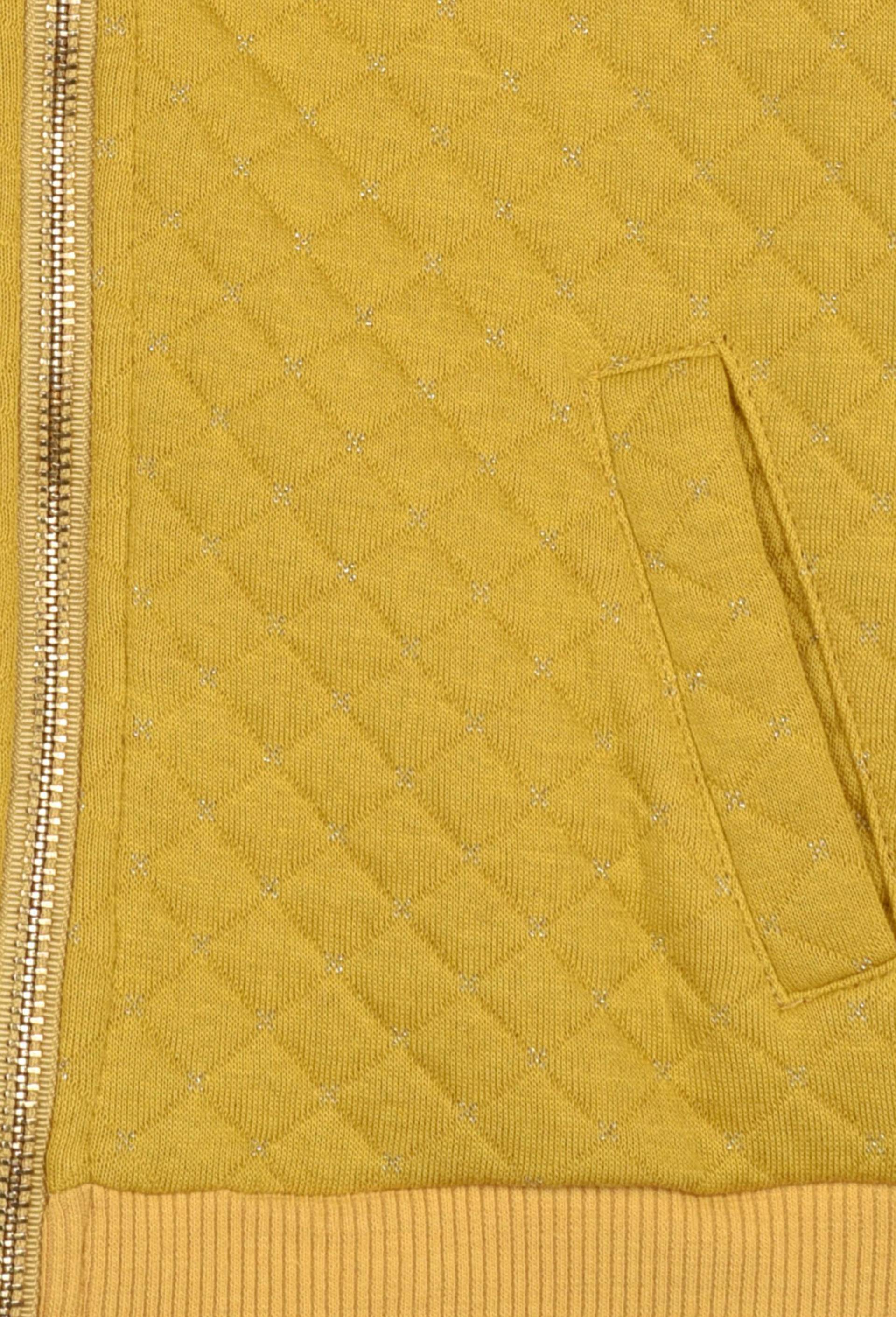 Cardigan teddy zippé, Jaune foncé, large image number 2