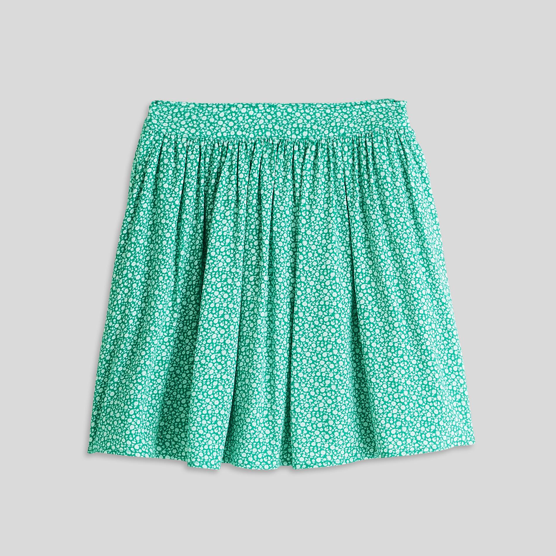 Jupe courte en viscose, Vert, large image number 2.0