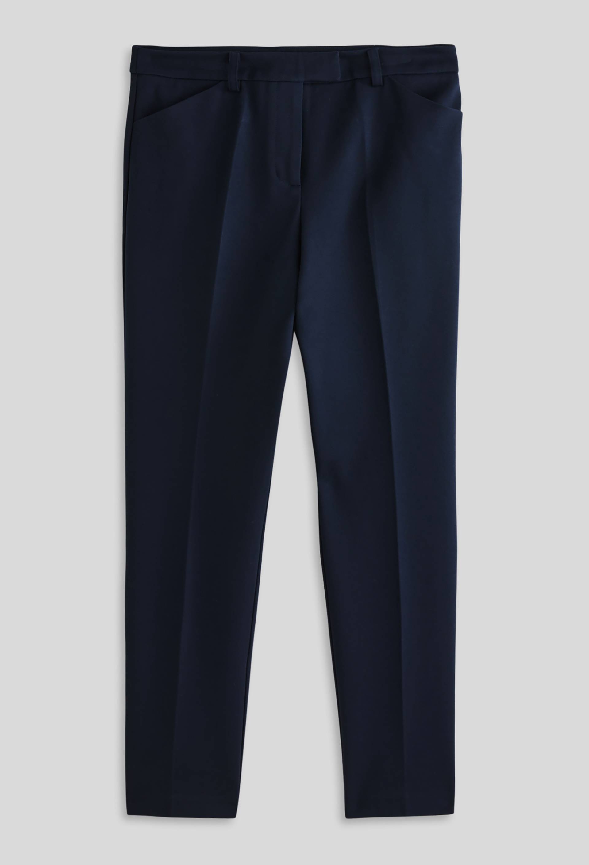 Pantalon slim en maille, Bleu foncé, large image number 2.0