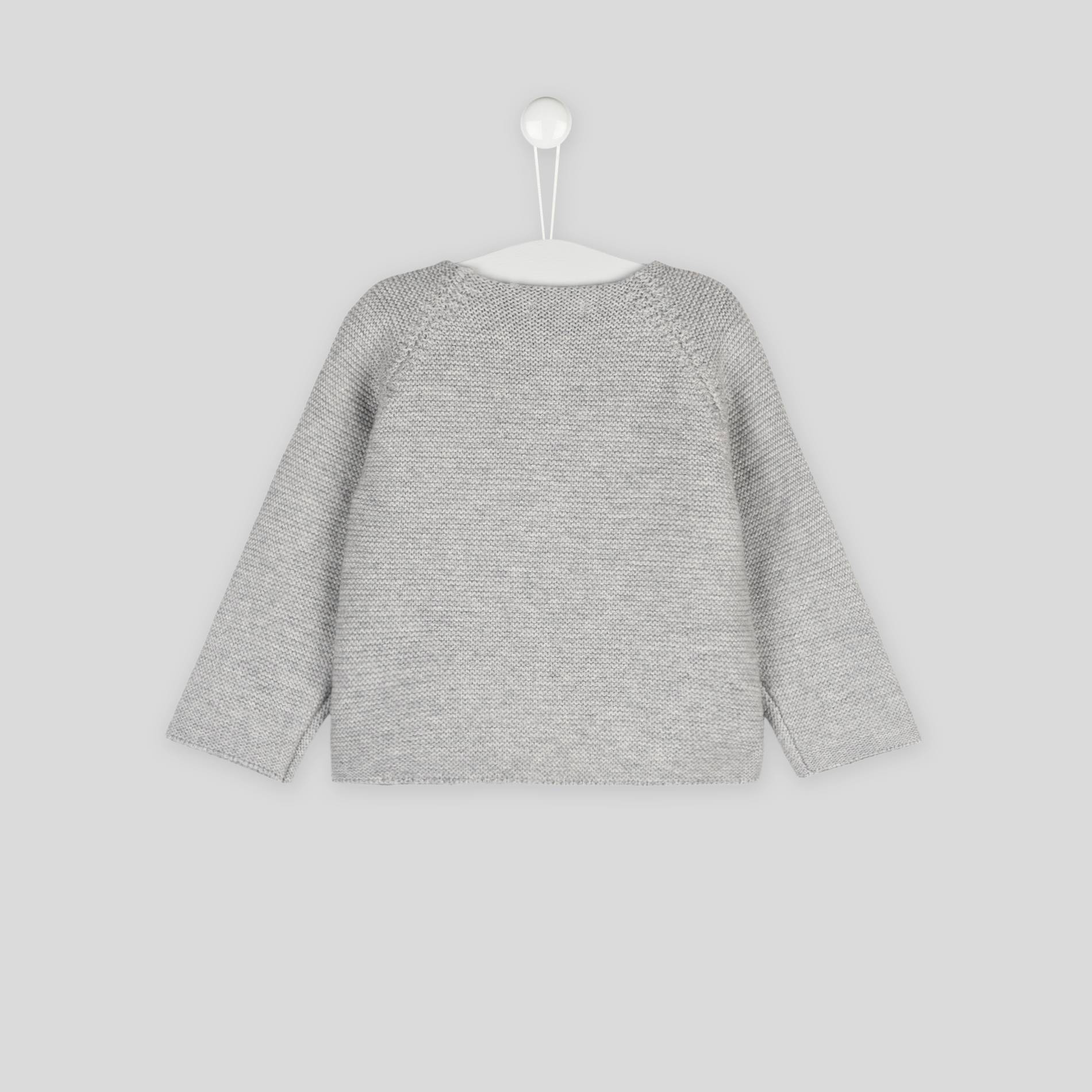 Cardigan mixte, contient du coton BIO, Oeko-Tex, Gris, large image number 1