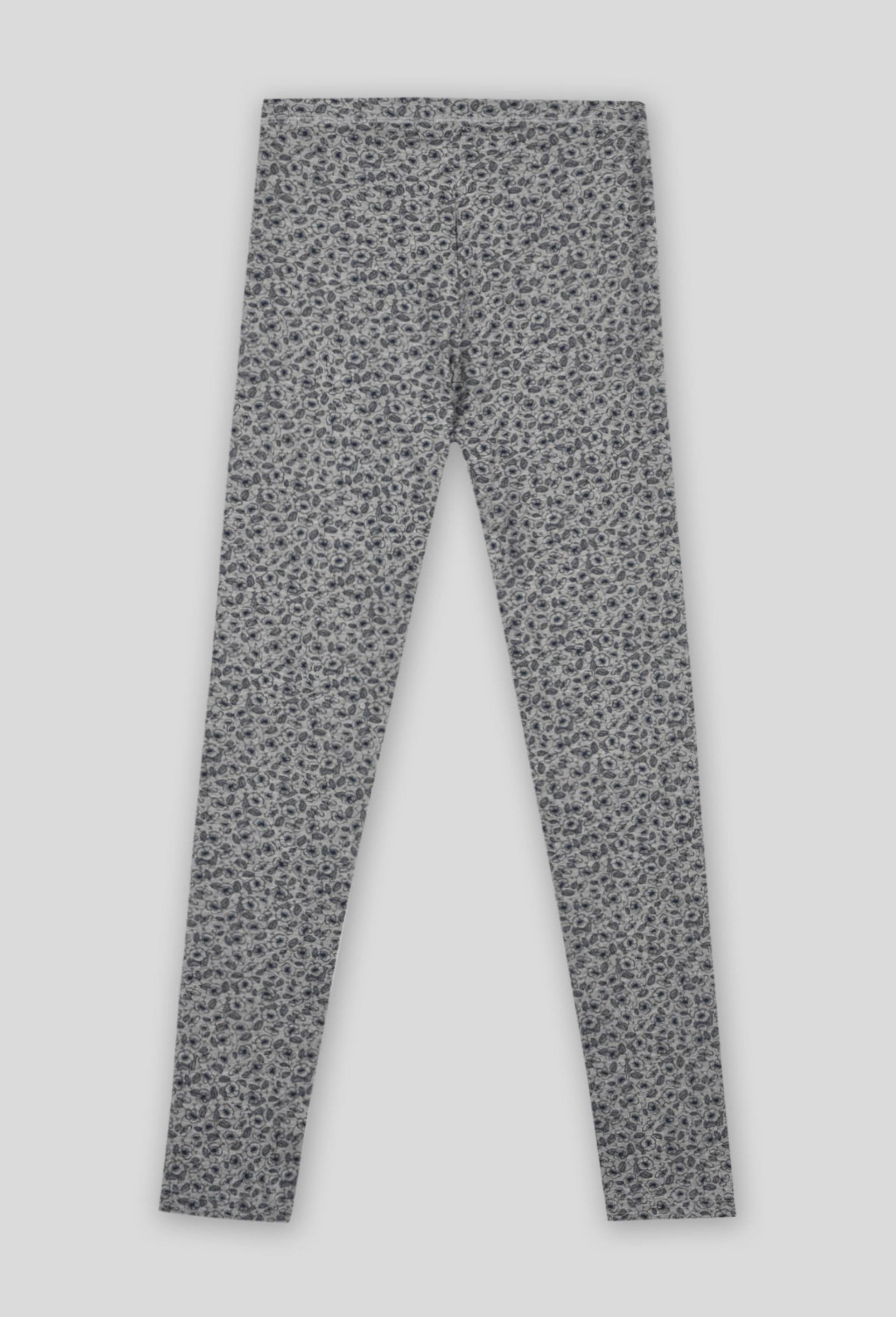 Legging imprimé en coton BIO, Gris, large image number 1