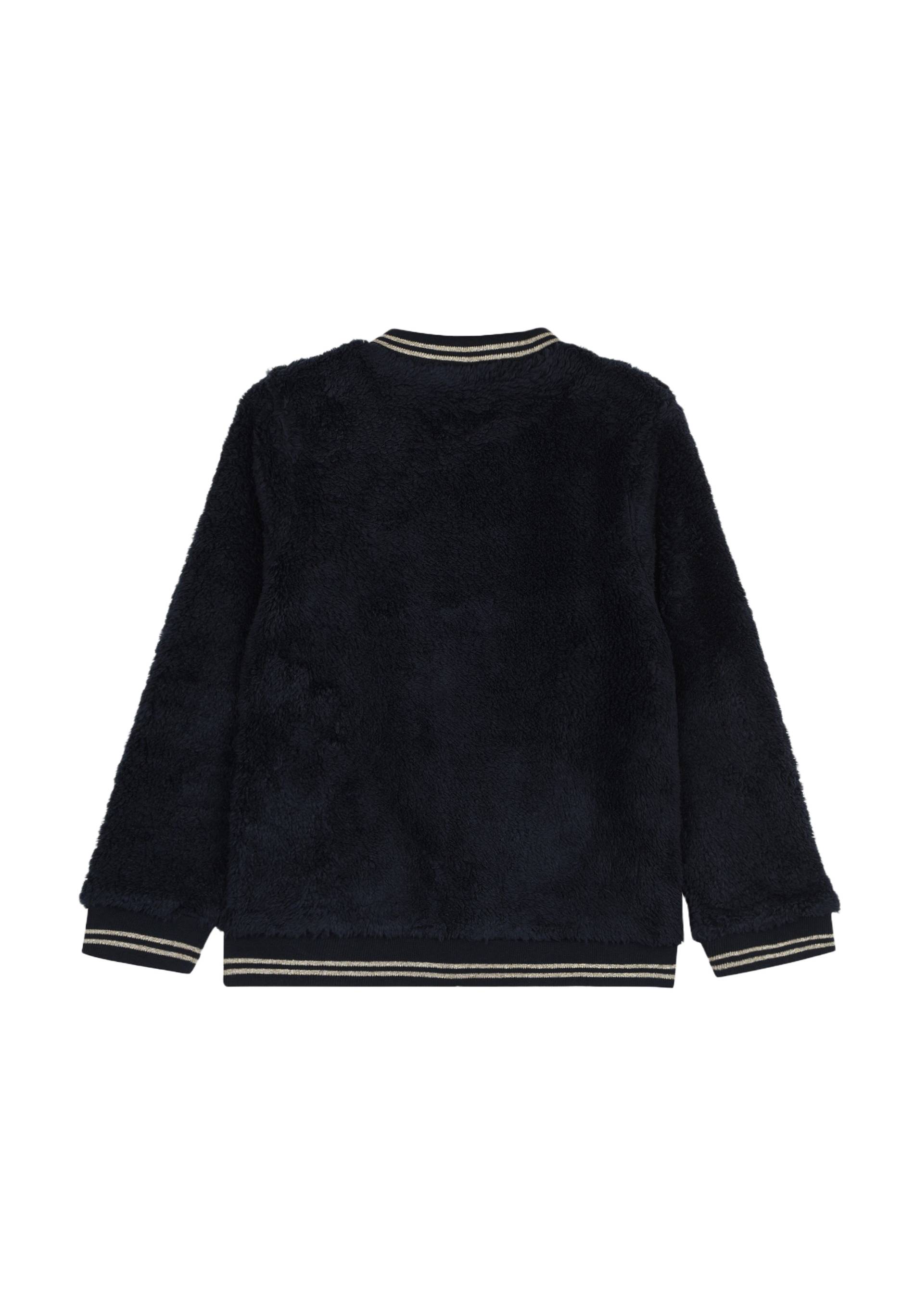 Cardigan teddy en molleton reversible, Oeko-Tex, Bleu fonc&eacute;, large image number 4.0