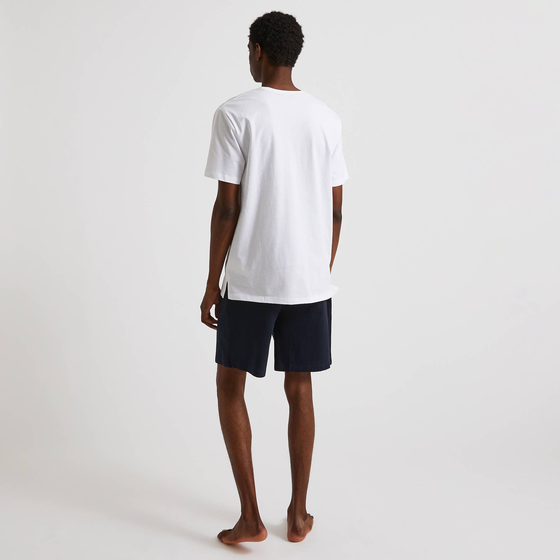 Pyjama short en jersey BIO, Blanc, large image number 1.0
