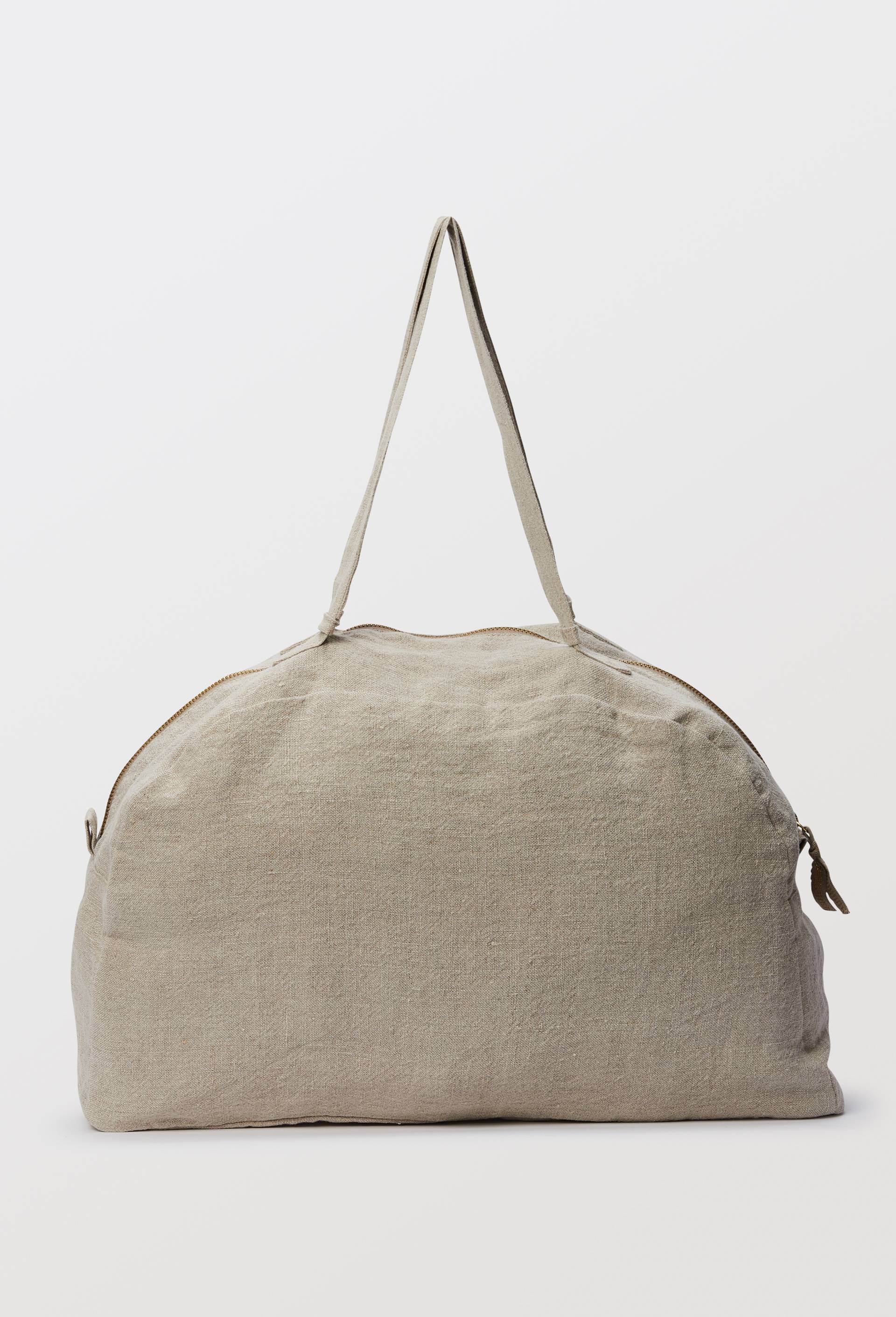 Cabas en lin, Beige clair, large image number 1