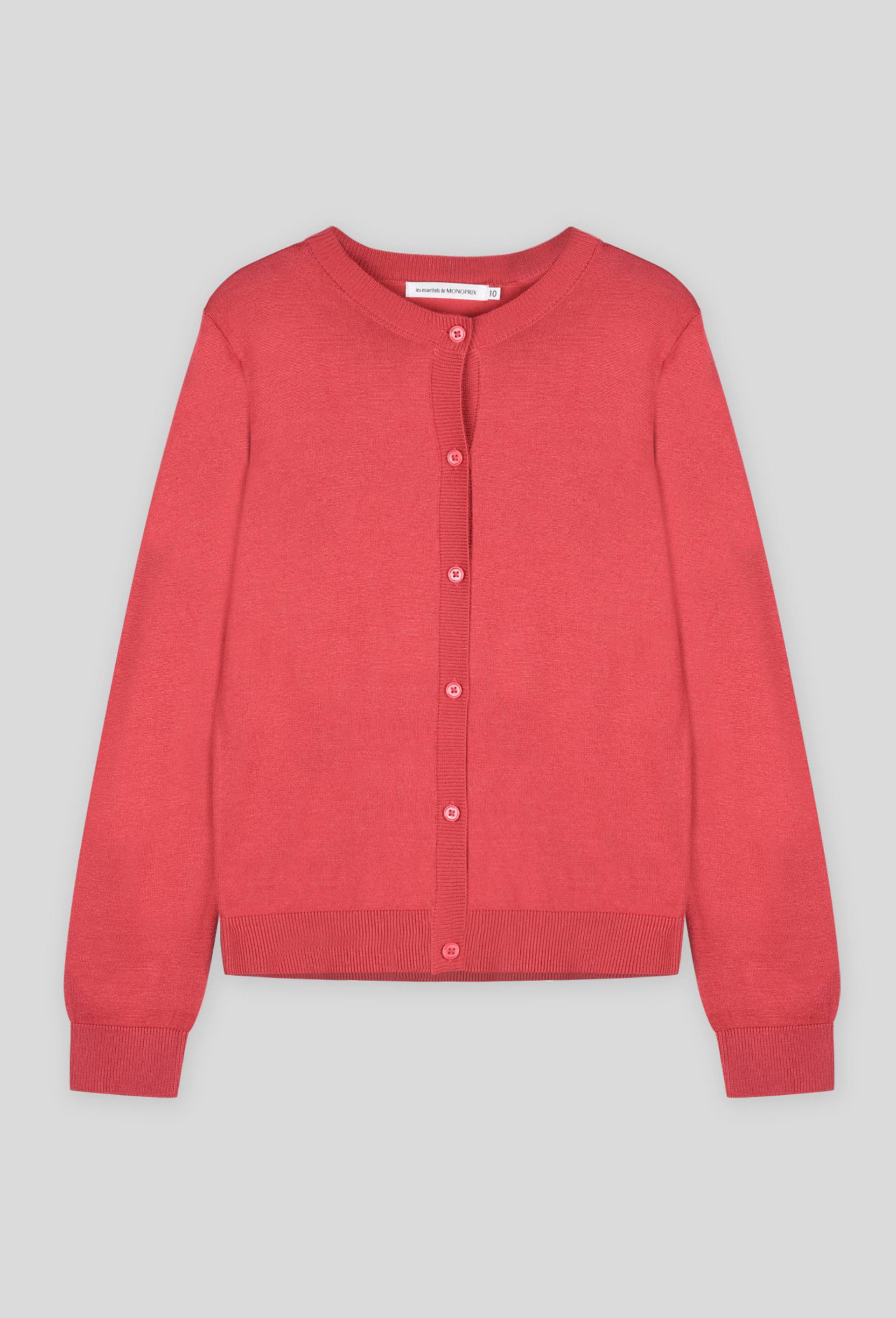 Cardigan, Rose foncé, large image number 0.0