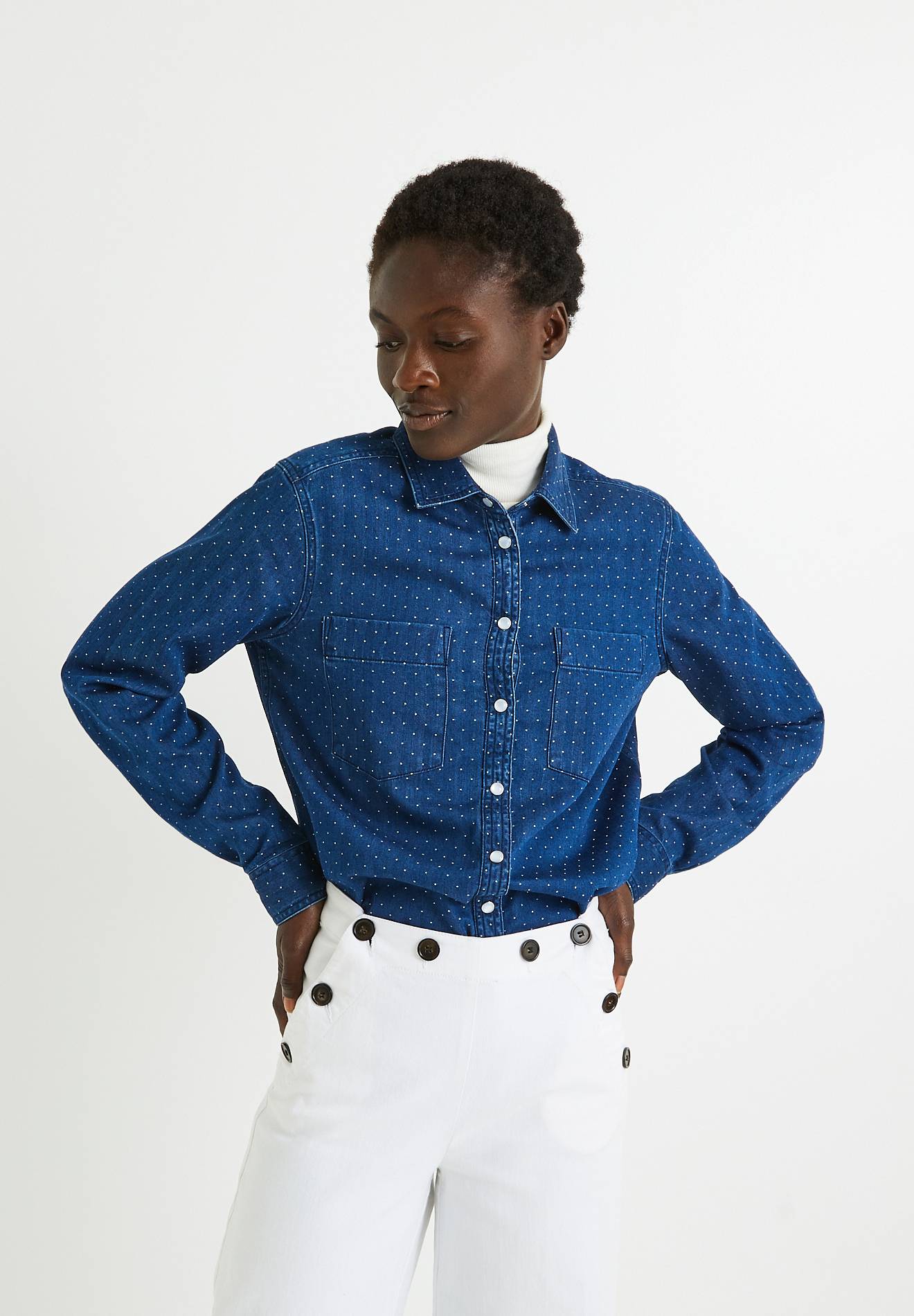 Chemise en jean, Bleu, large image number 3.0