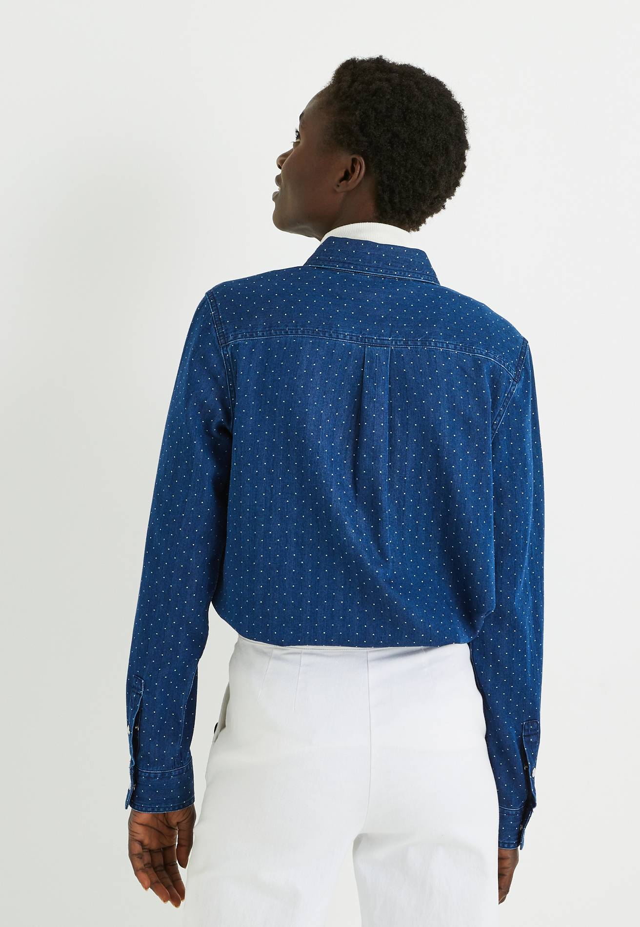 Chemise en jean, Bleu, large image number 4