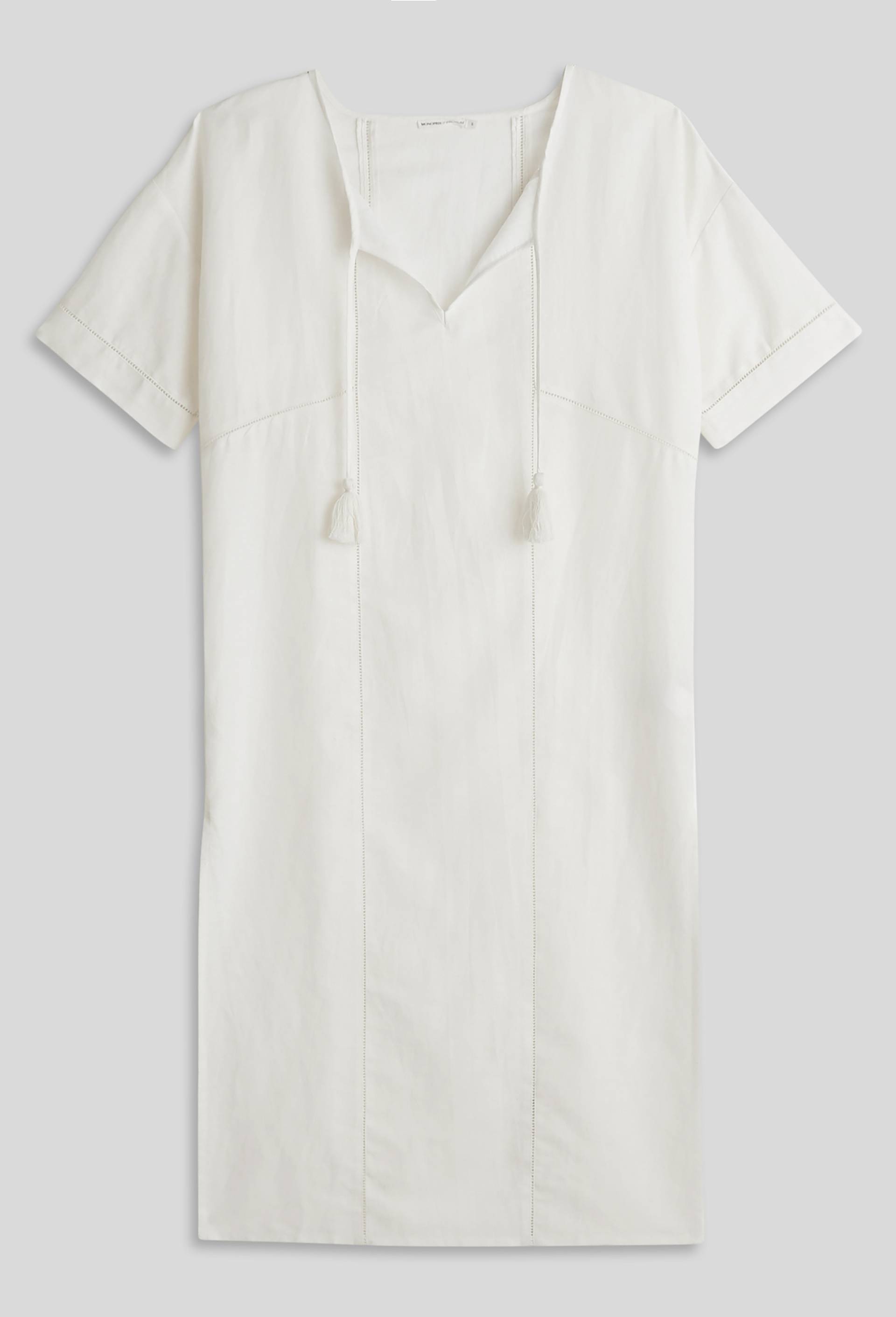 Robe longue en lin, Ecru, large image number 2.0