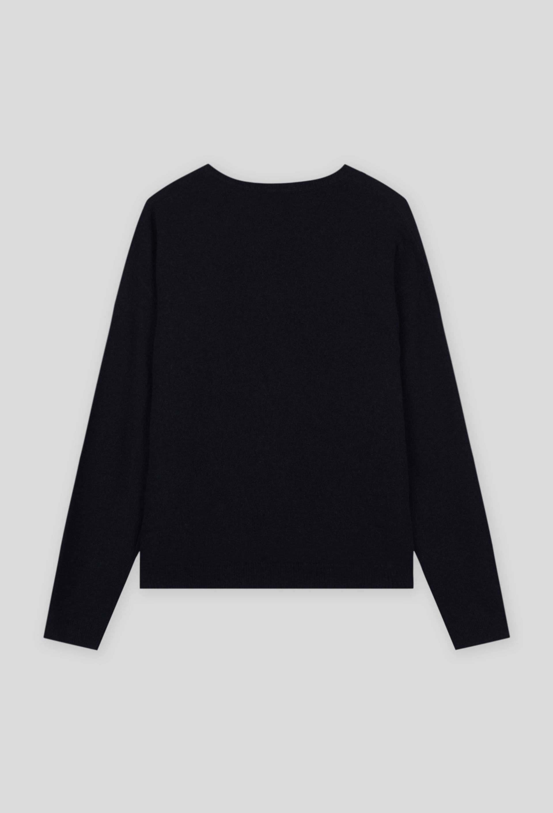 Pull en cachemire uni, certifié OEKO-TEX, Bleu foncé, large image number 1