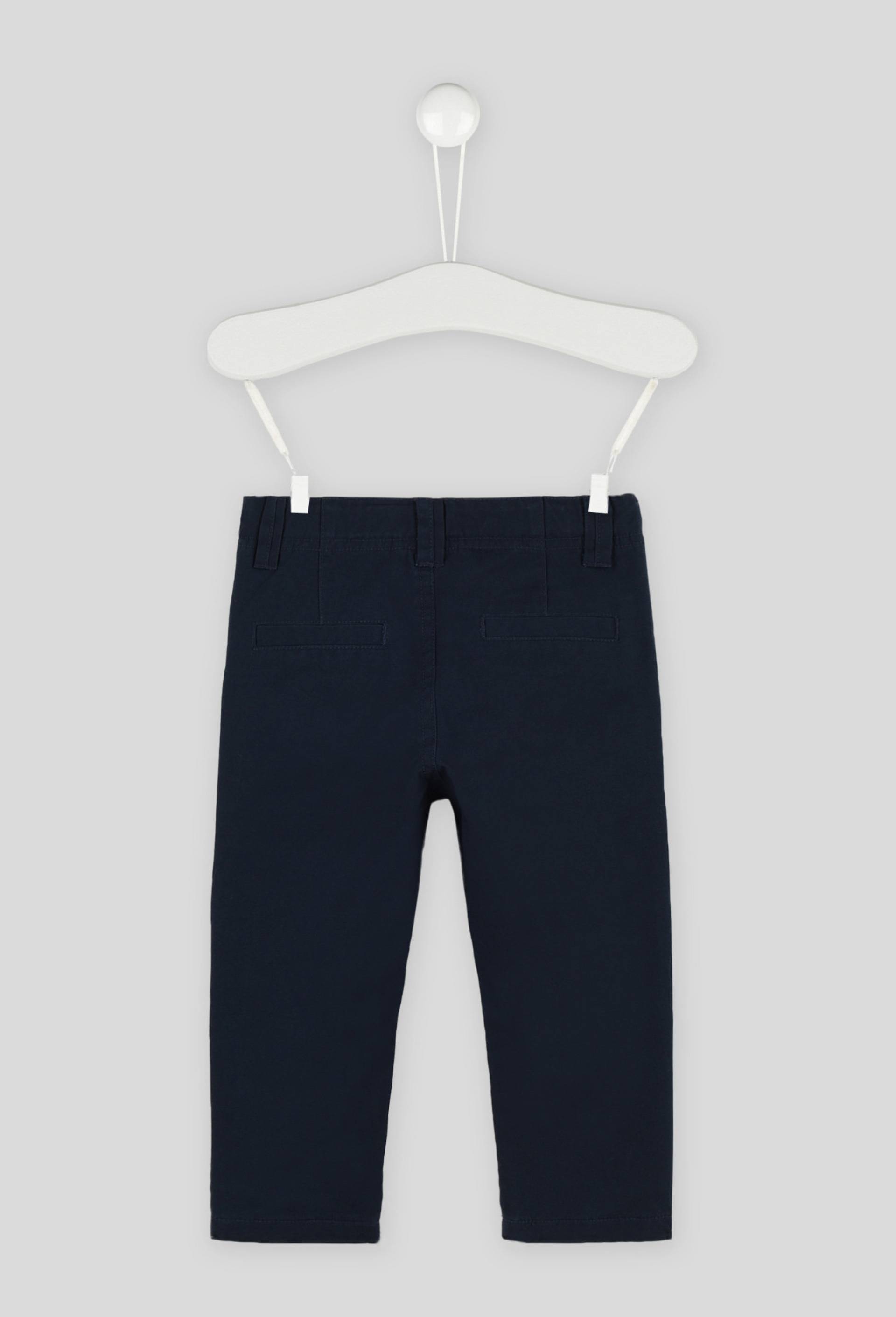 Pantalon en twill doublé certifié Oeko-Tex, Bleu foncé, large image number 1