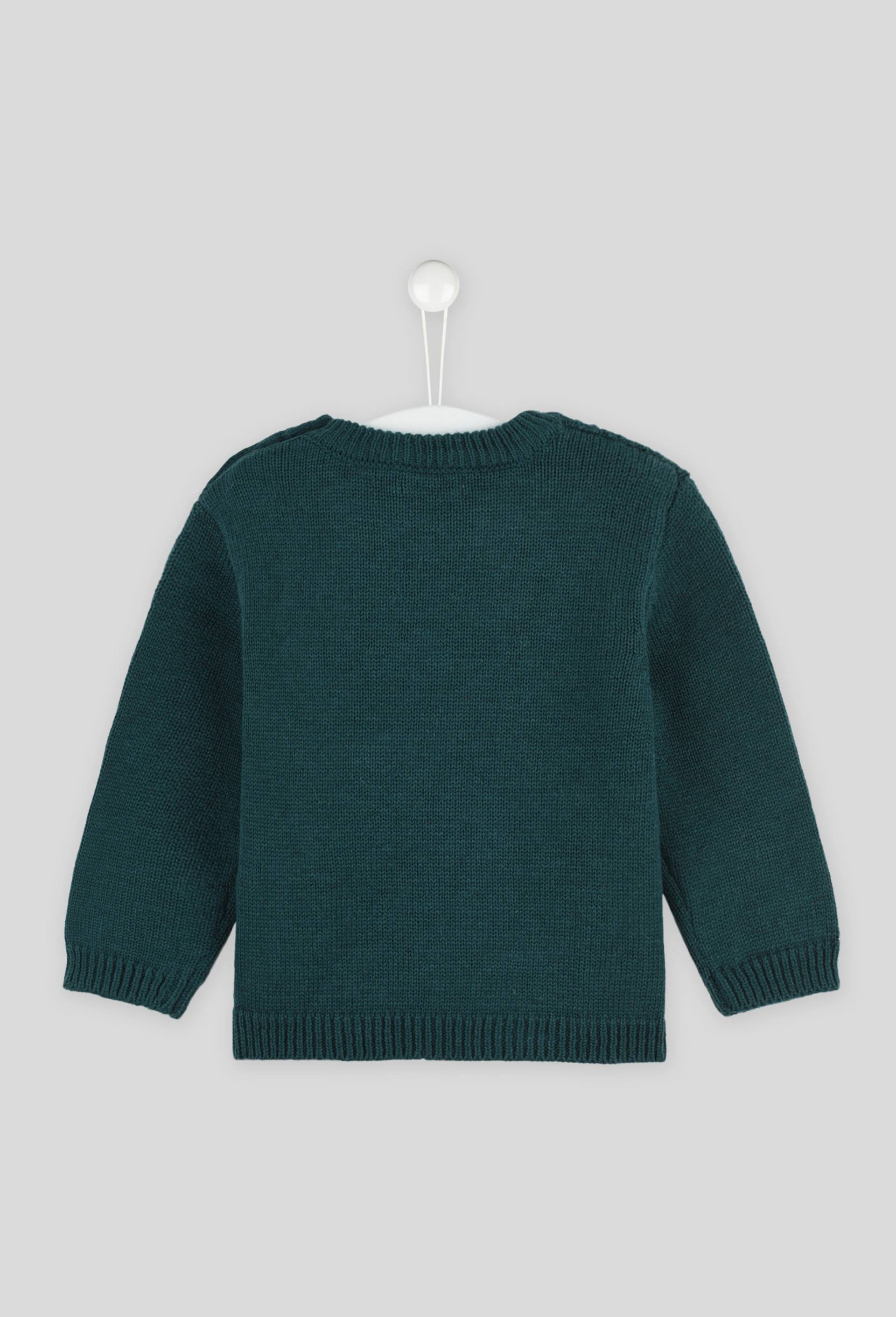 Pull torsadé certifié Oeko-Tex, Vert foncé, large image number 1