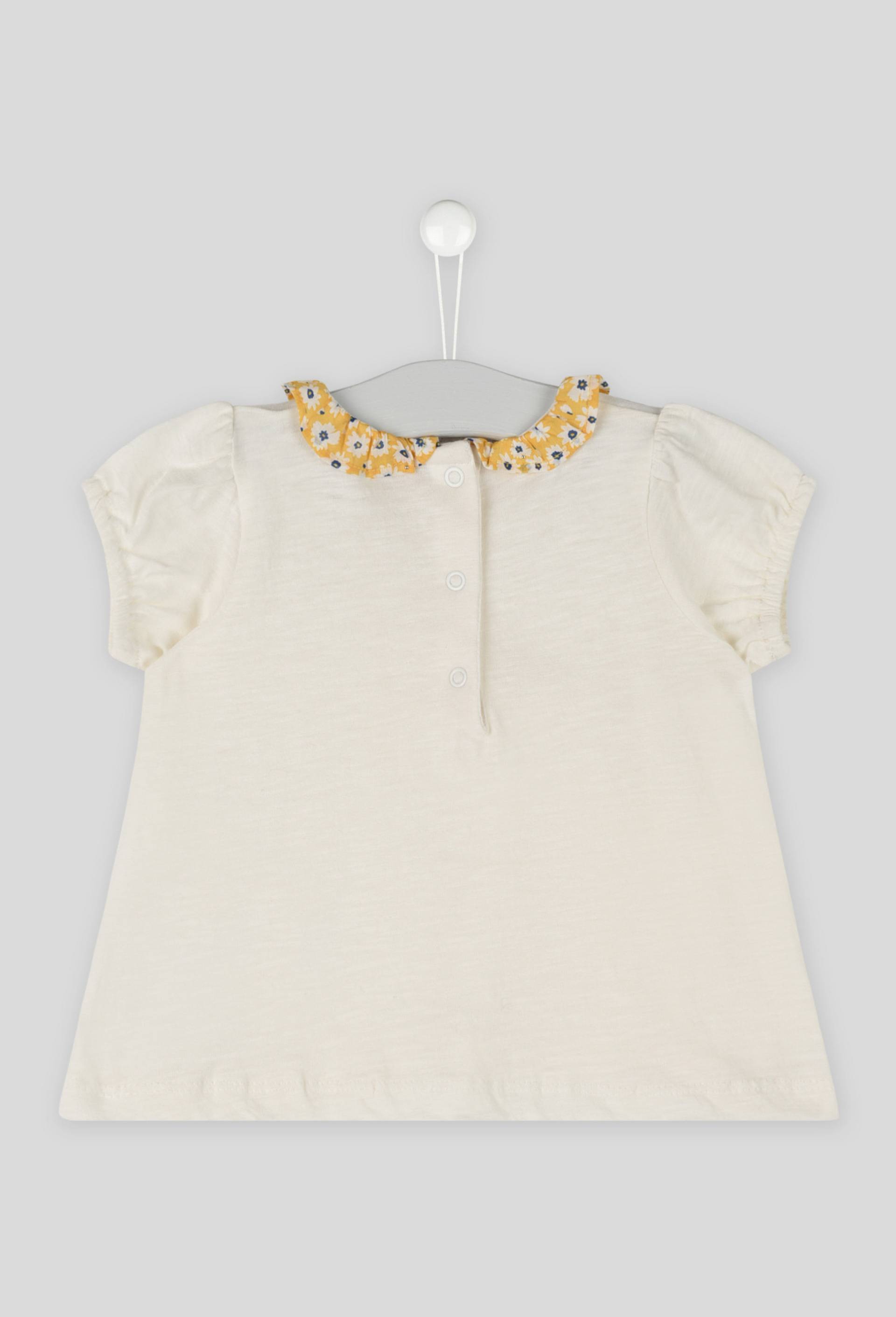 Blouse imprimée en coton BIO, Ecru, large image number 1.0