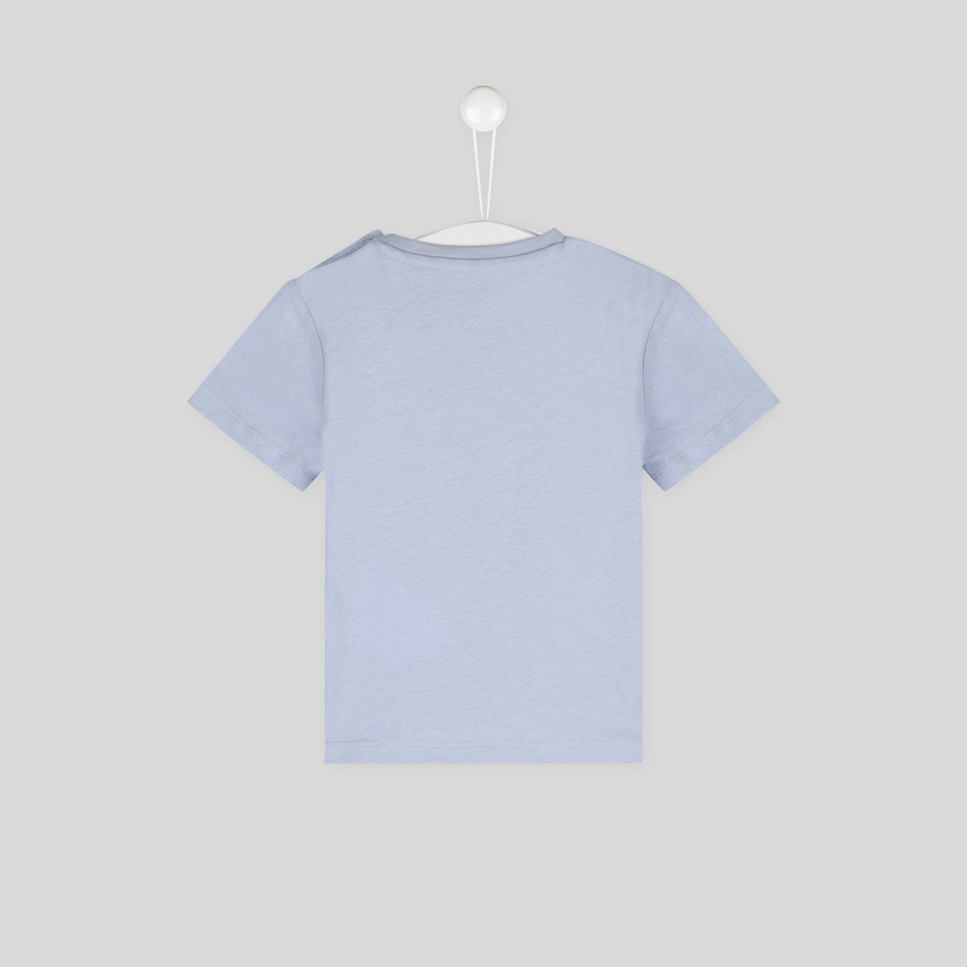 T-shirt imprimé en coton BIO, Bleu clair, large image number 1