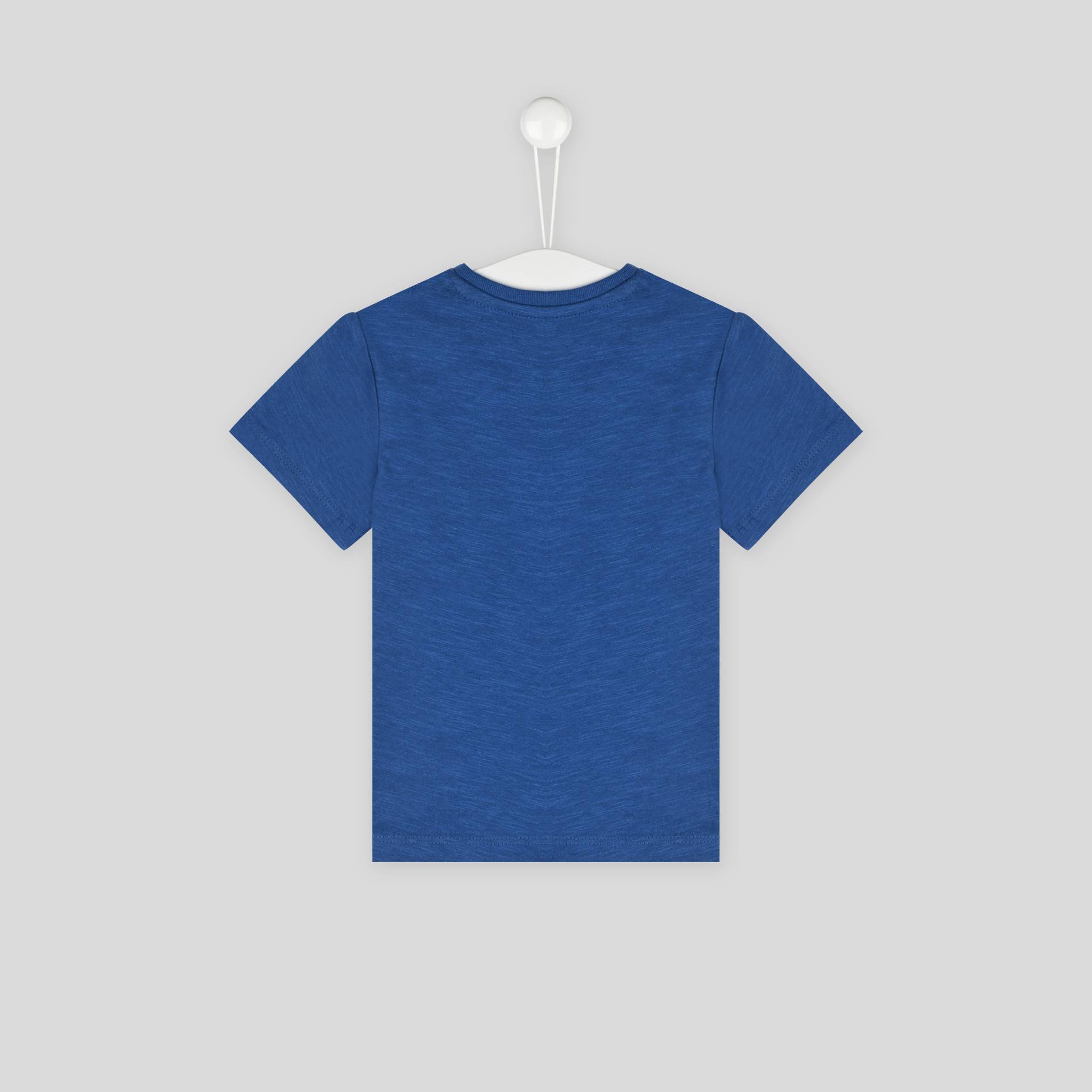 T-shirt imprimé en coton BIO, Bleu, large image number 1.0