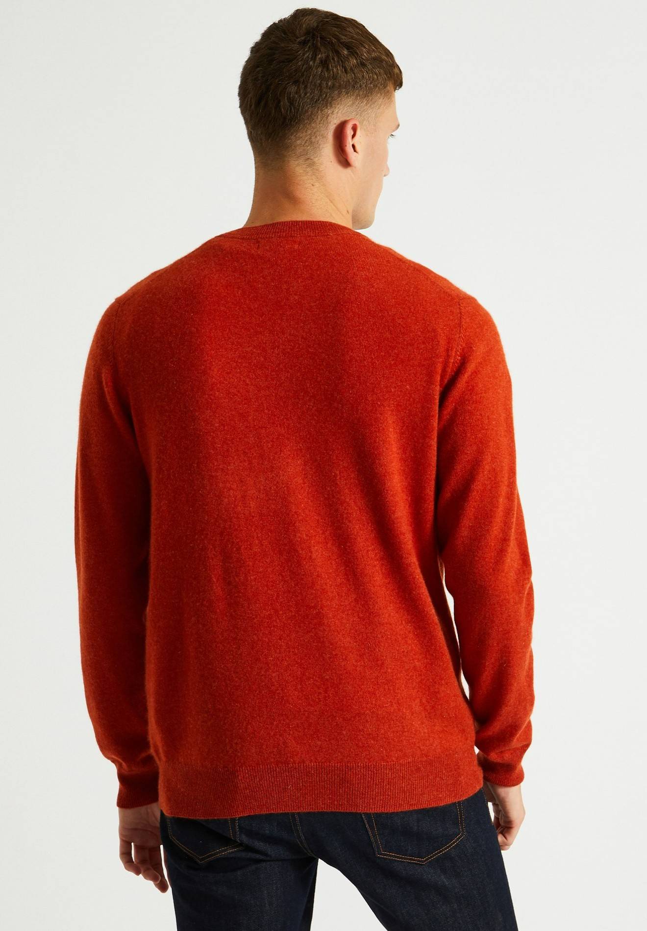 Pull col rond en 100% cachemire, Rouge fonc&eacute;, large image number 4