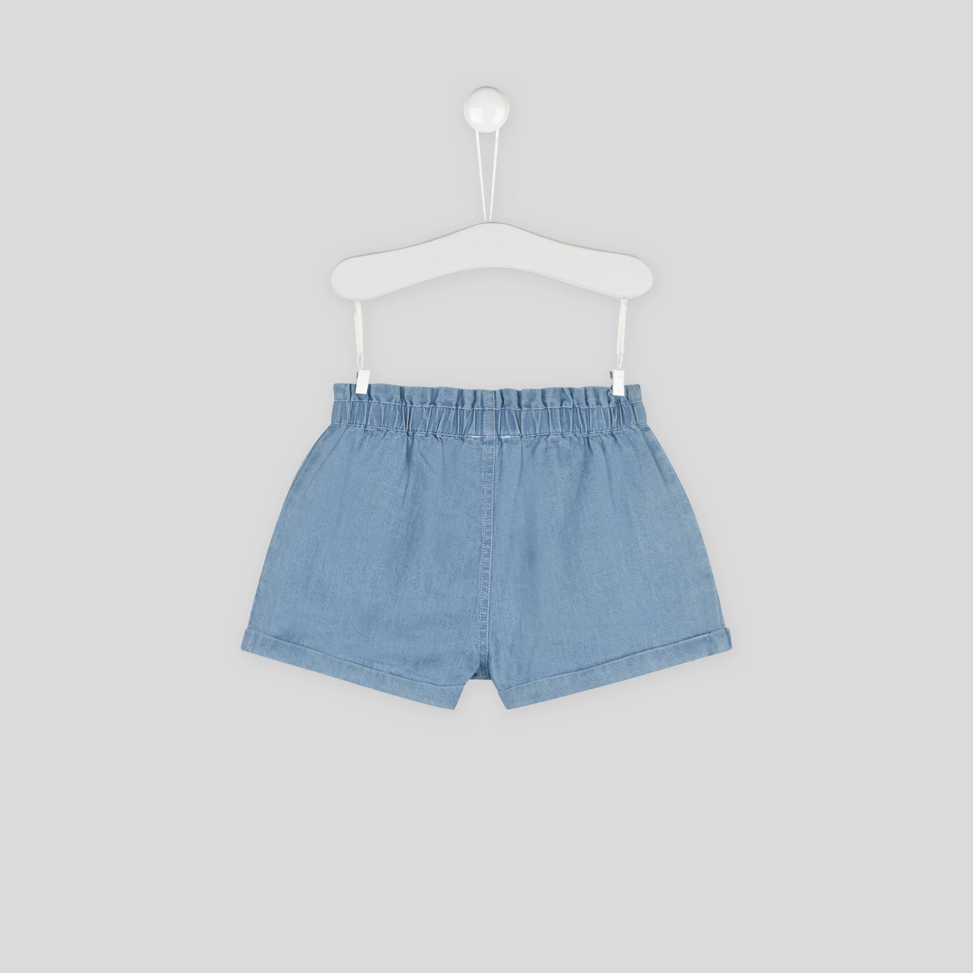 Short en chambray BIO, BLEU, large image number 2.0