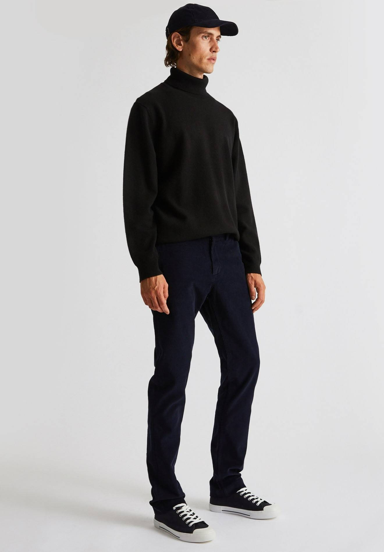 Pantalon velours en coton BIO GOTS, Bleu fonc&eacute;, large image number 3.0